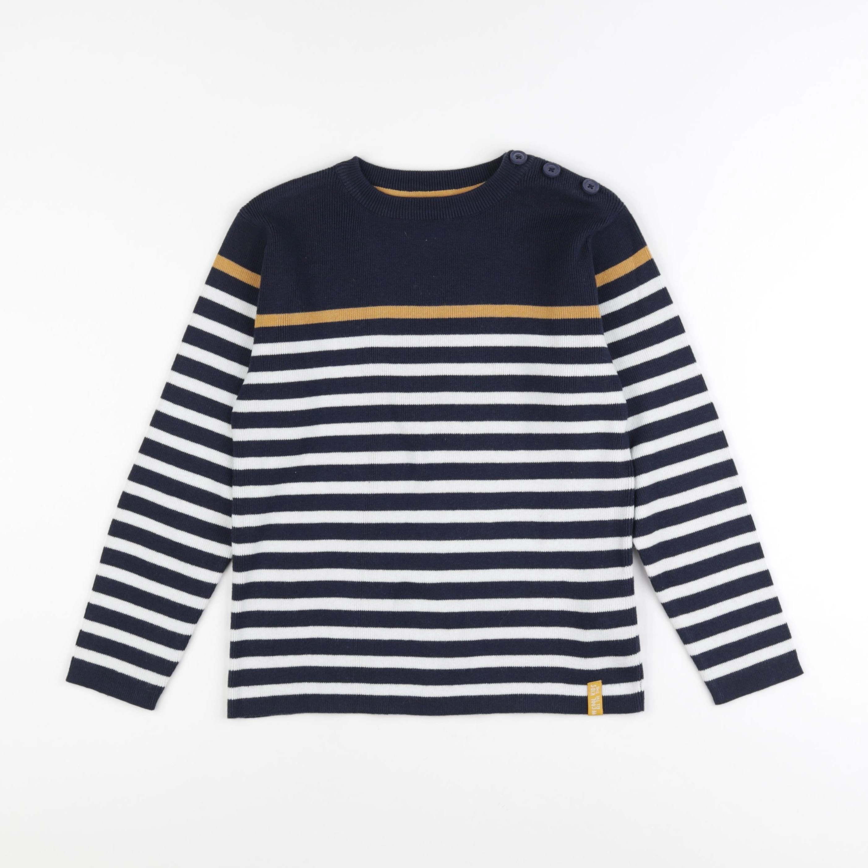 Vertbaudet - pull bleu - 8 ans