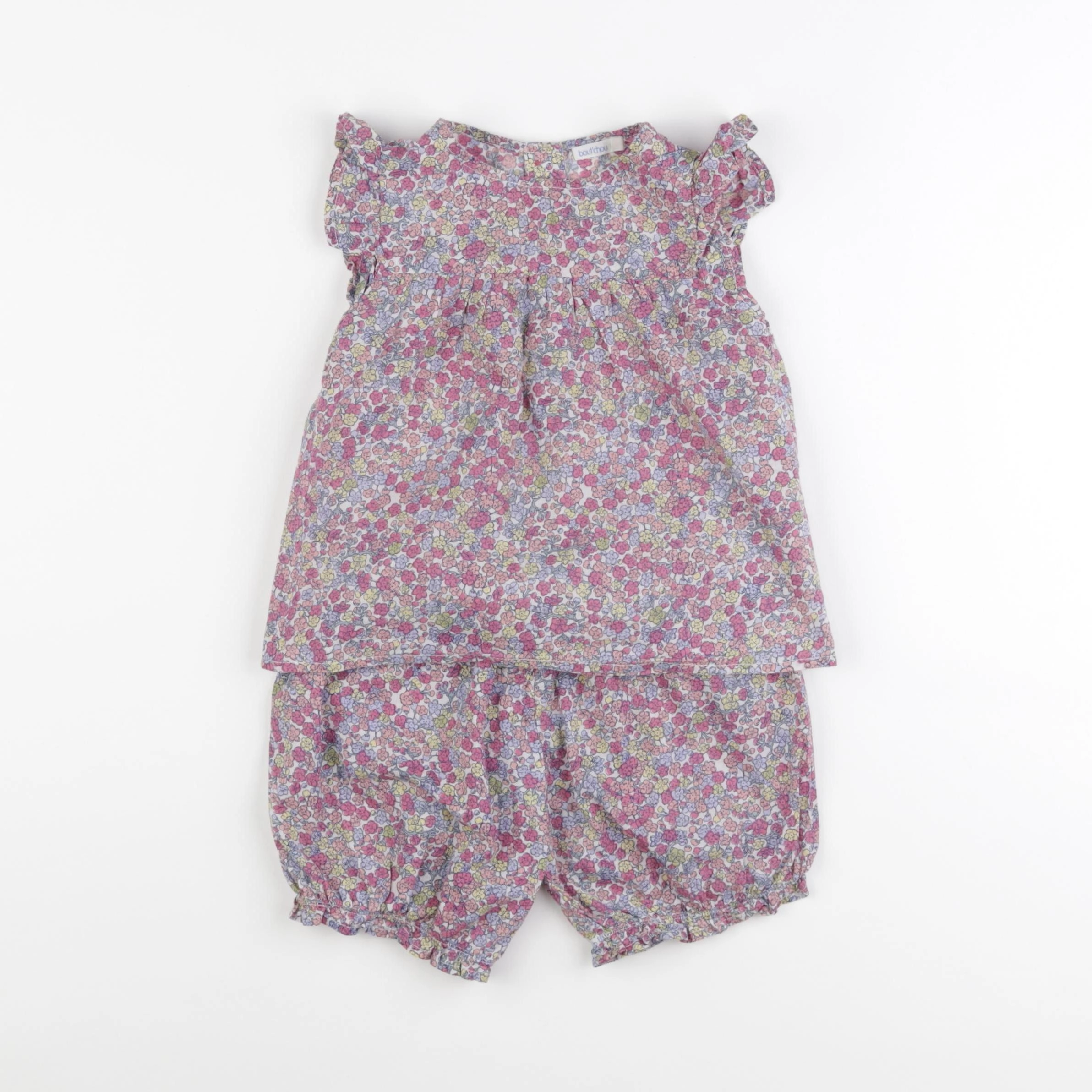 Boutchou - pyjama coton multicolore - 24 mois