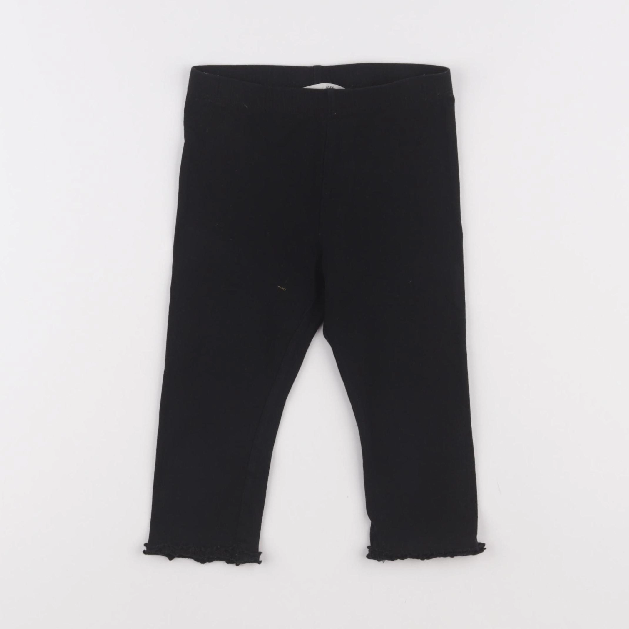 H&M - legging court noir - 4/5 ans