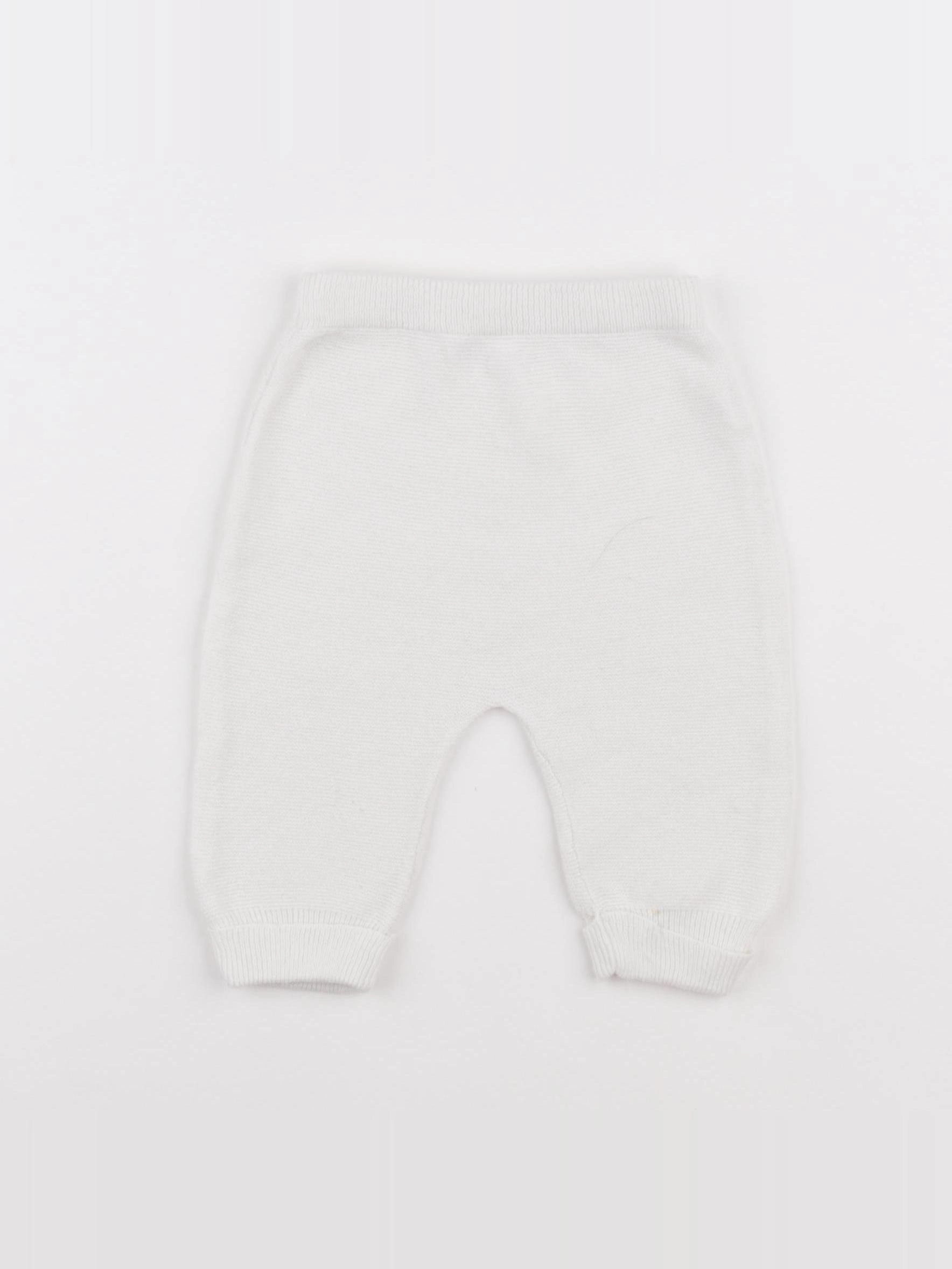 Boutchou - legging blanc - 3 mois