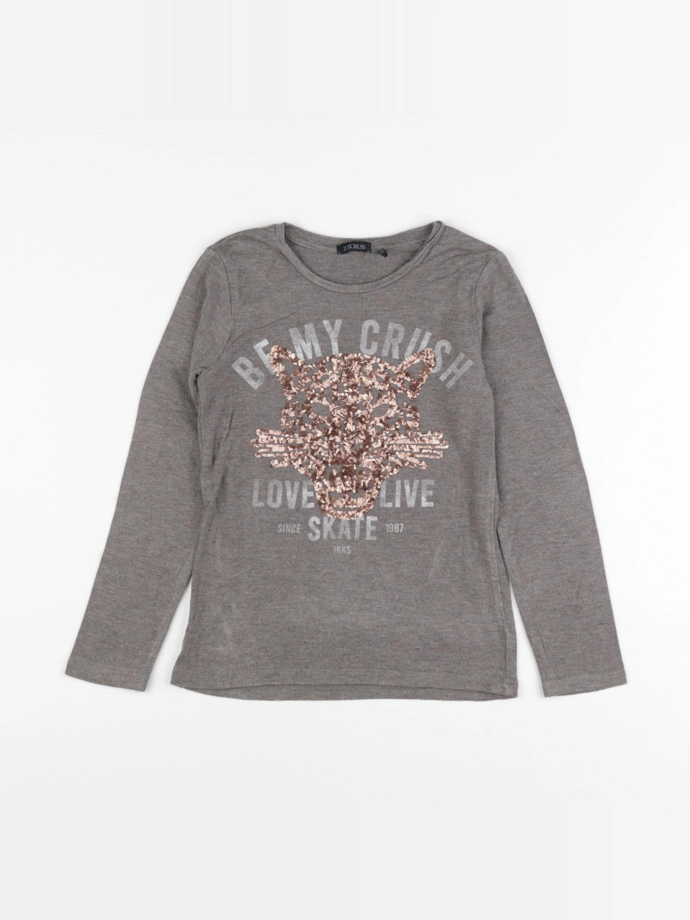 IKKS - tee-shirt marron, bronze - 6 ans