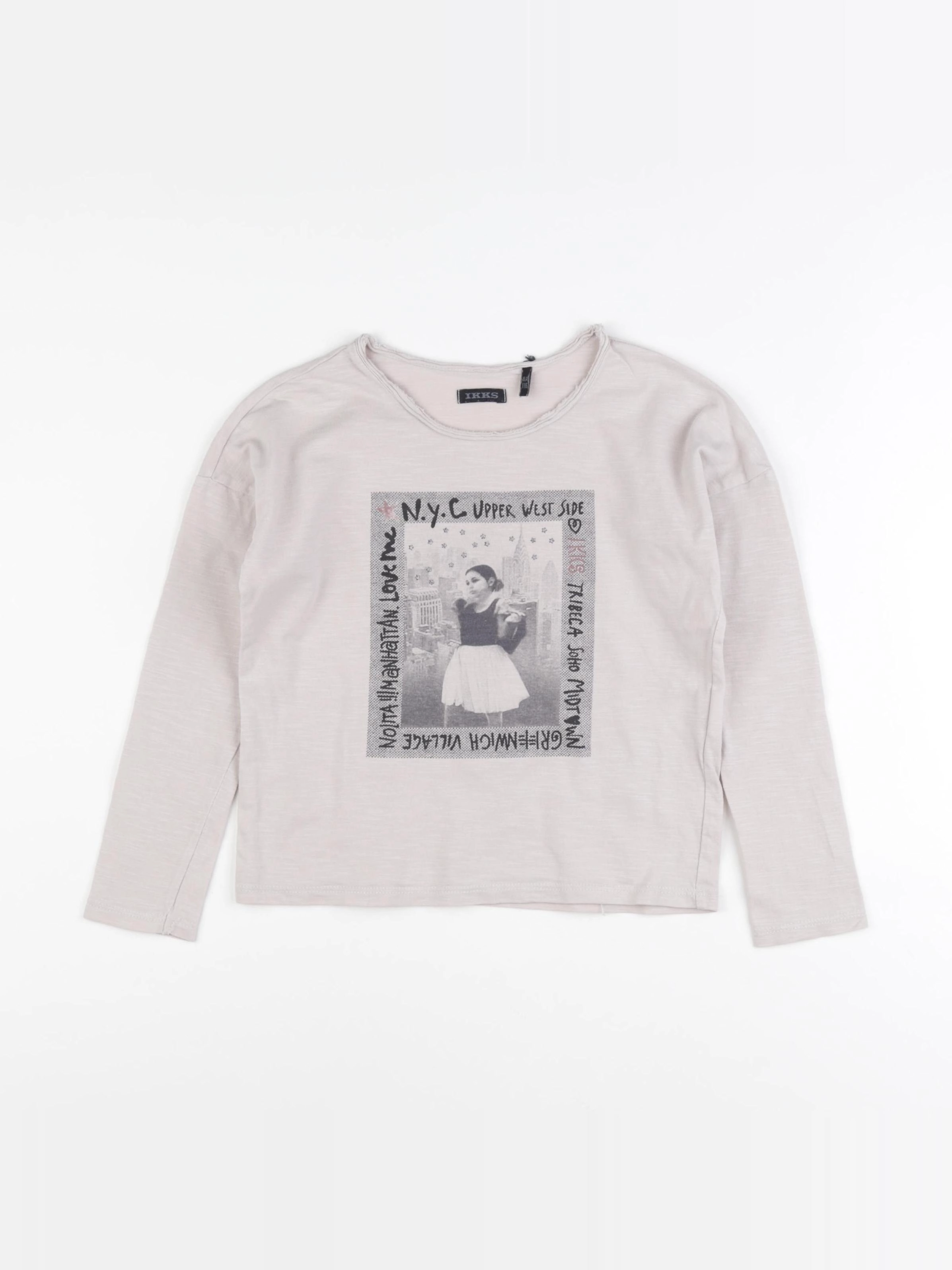 IKKS - tee-shirt beige - 6 ans