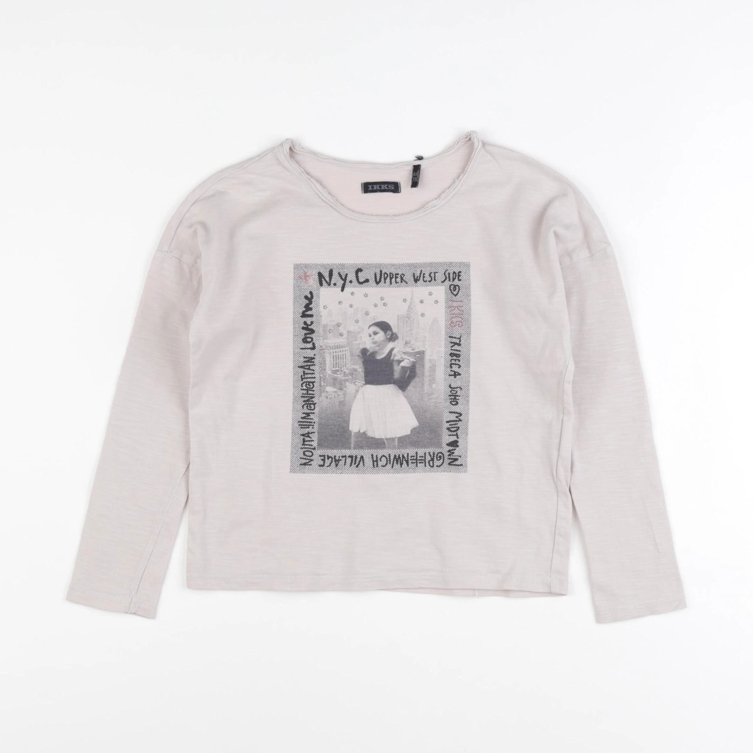 IKKS - tee-shirt beige - 6 ans