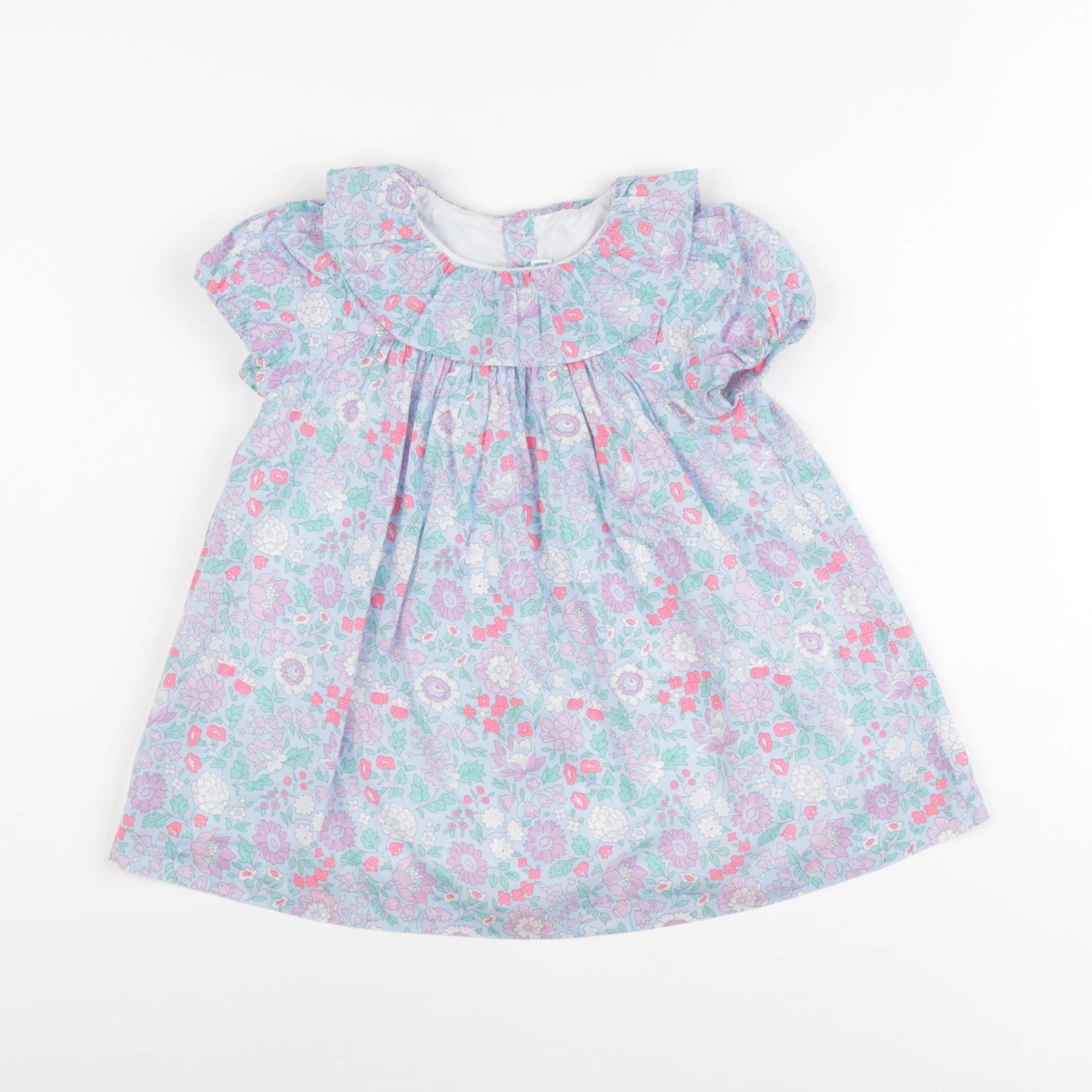 Jacadi - robe liberty bleu - 18 mois