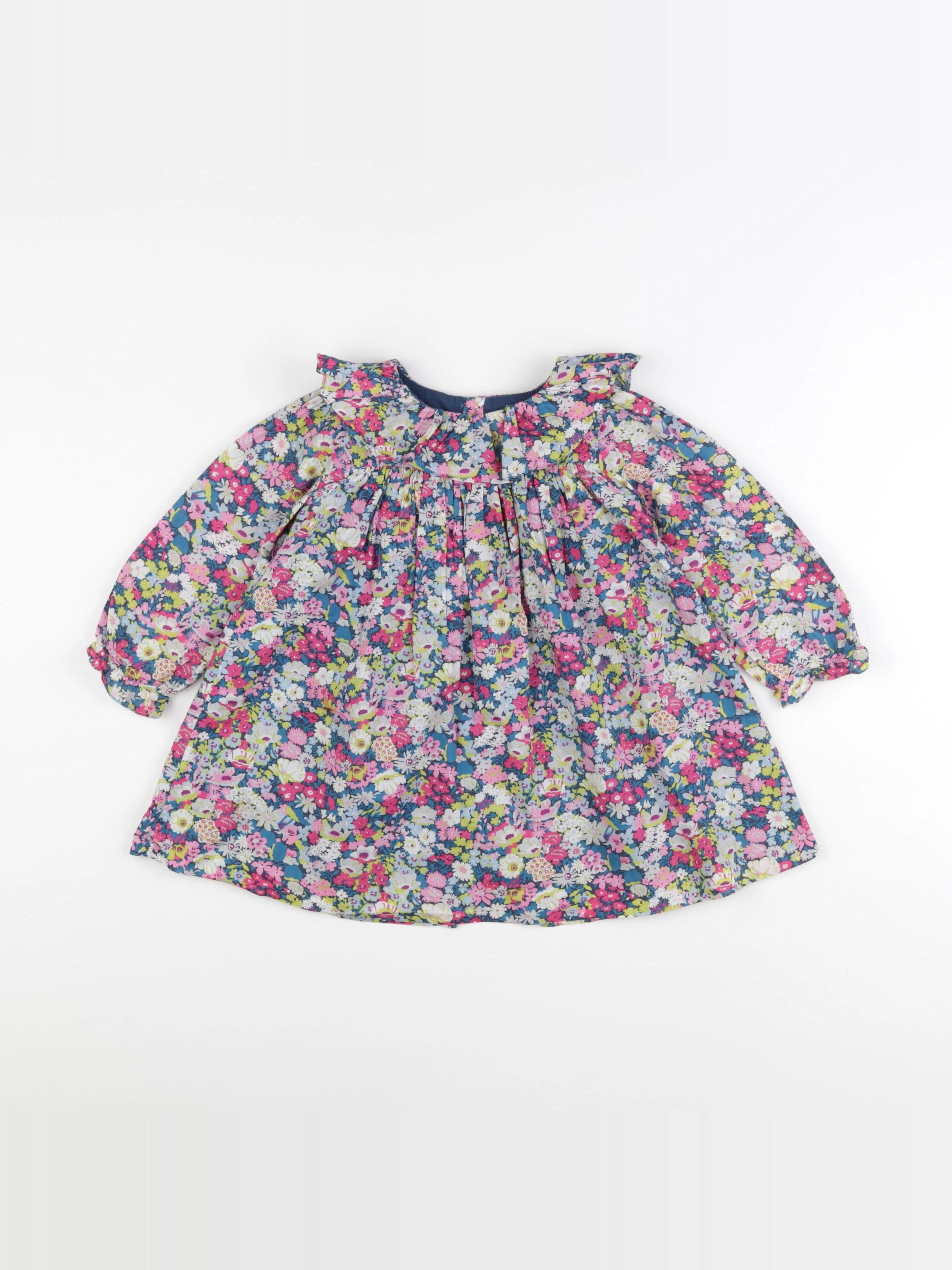 Jacadi - robe liberty bleu - 24 mois