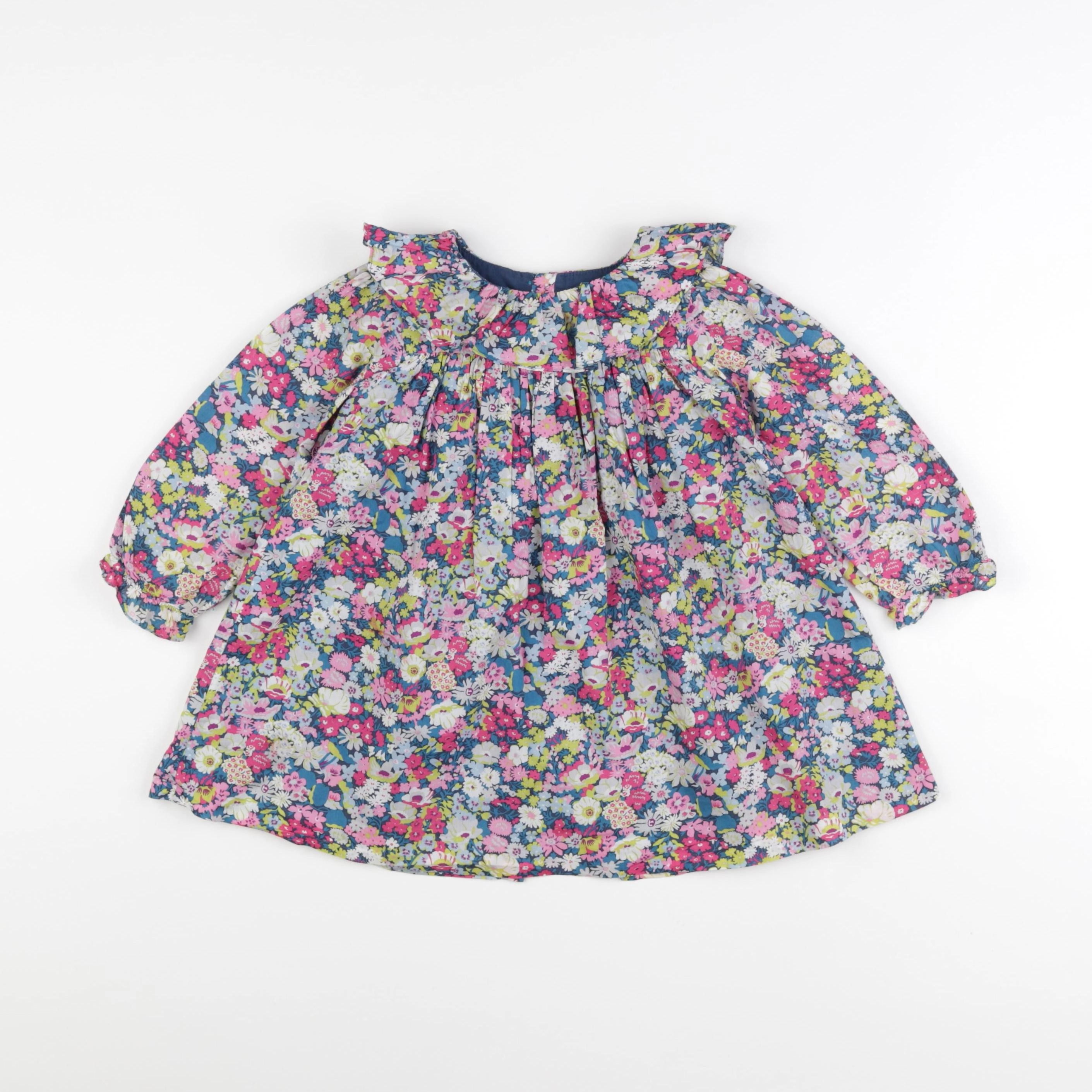Jacadi - robe liberty bleu - 24 mois