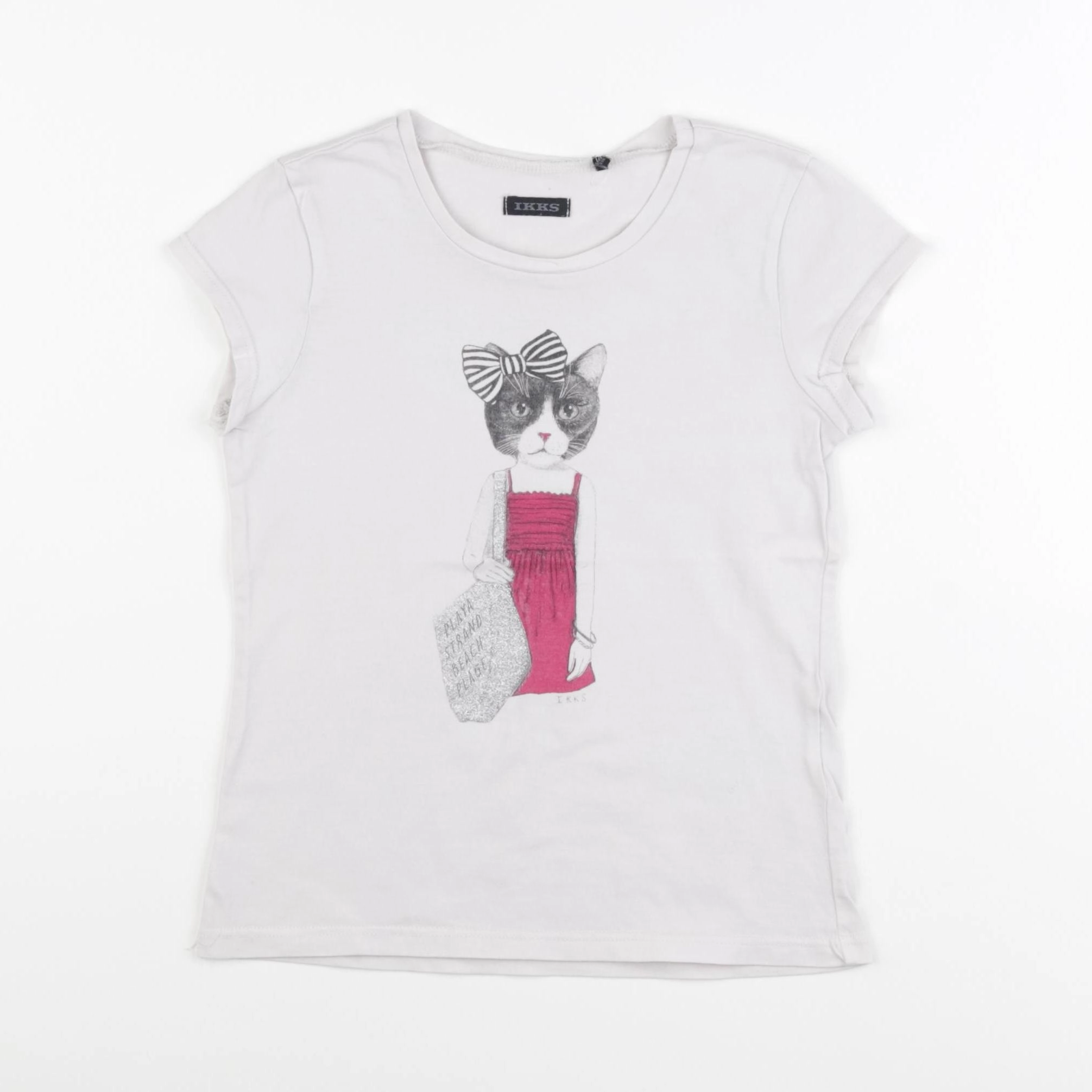 IKKS - tee-shirt beige - 6 ans