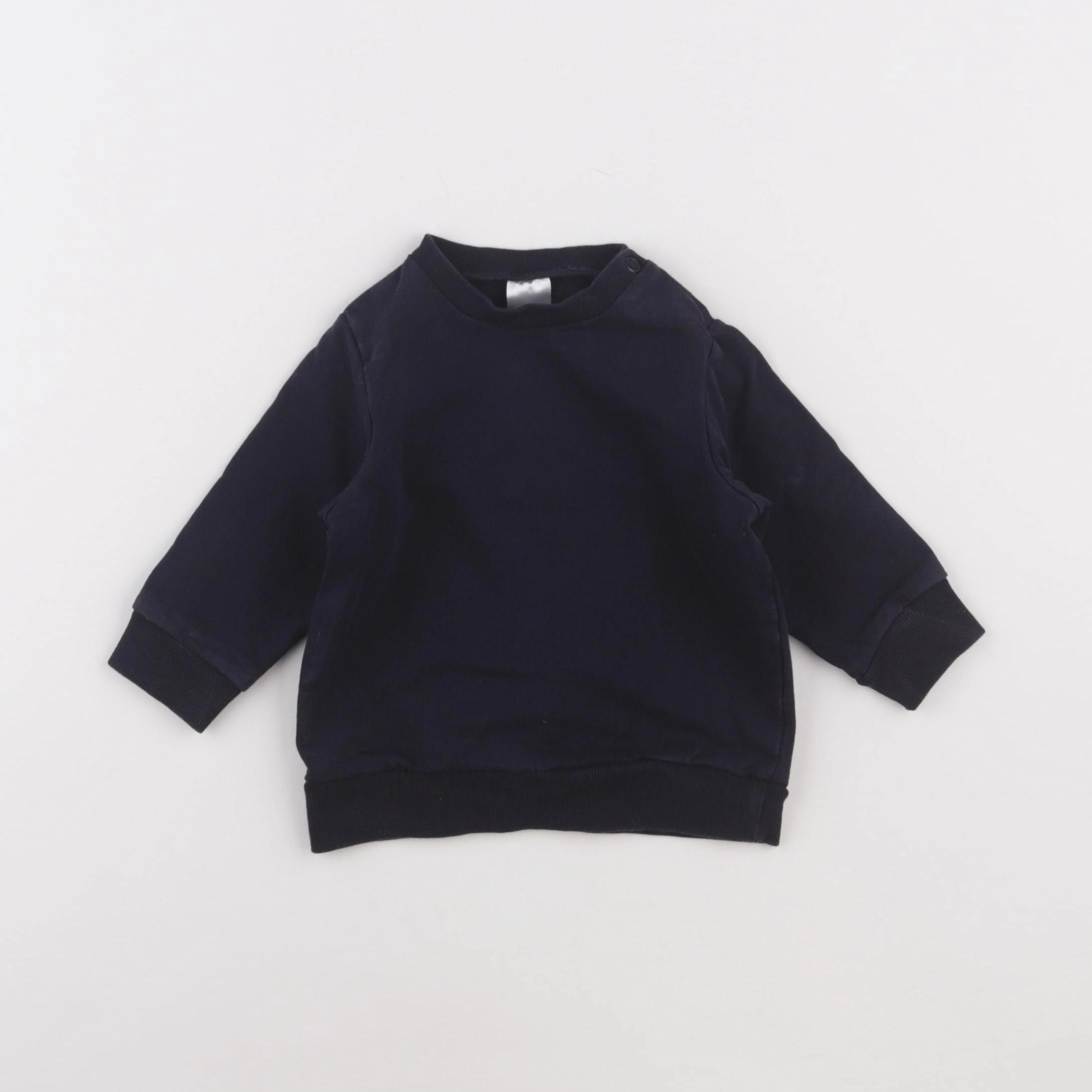 H&M - sweat noir - 6 mois