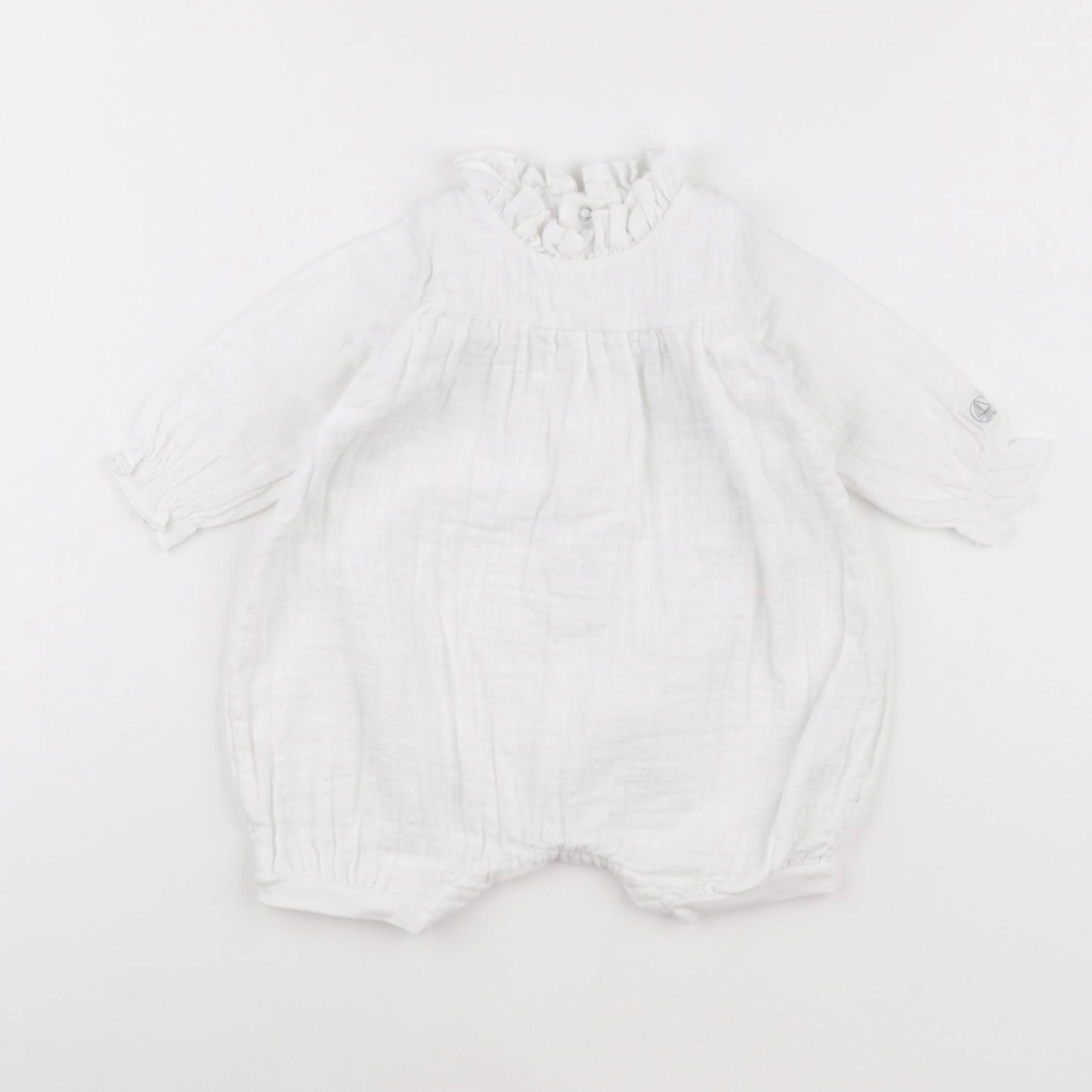 Petit Bateau - combinaison blanc - 6 mois