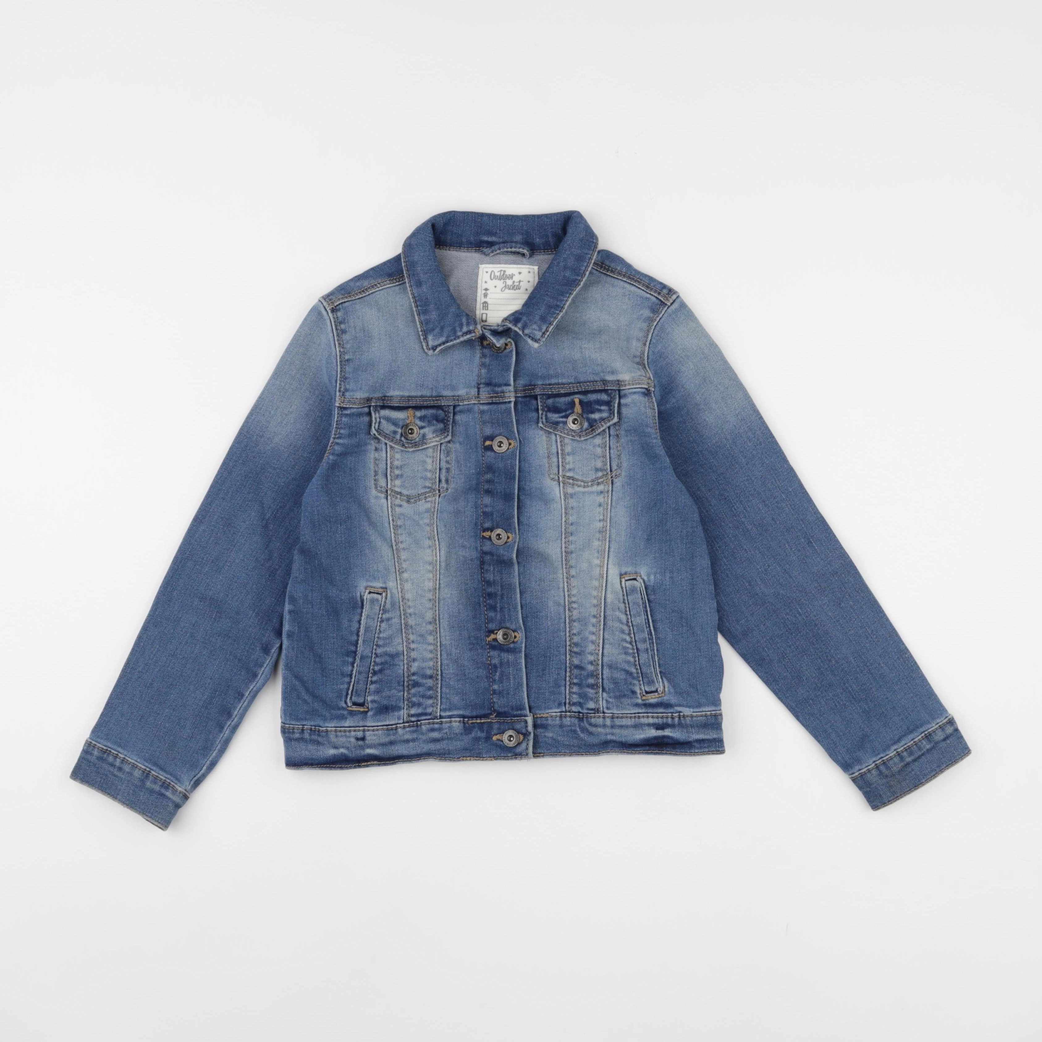 Vertbaudet - veste bleu - 7 ans