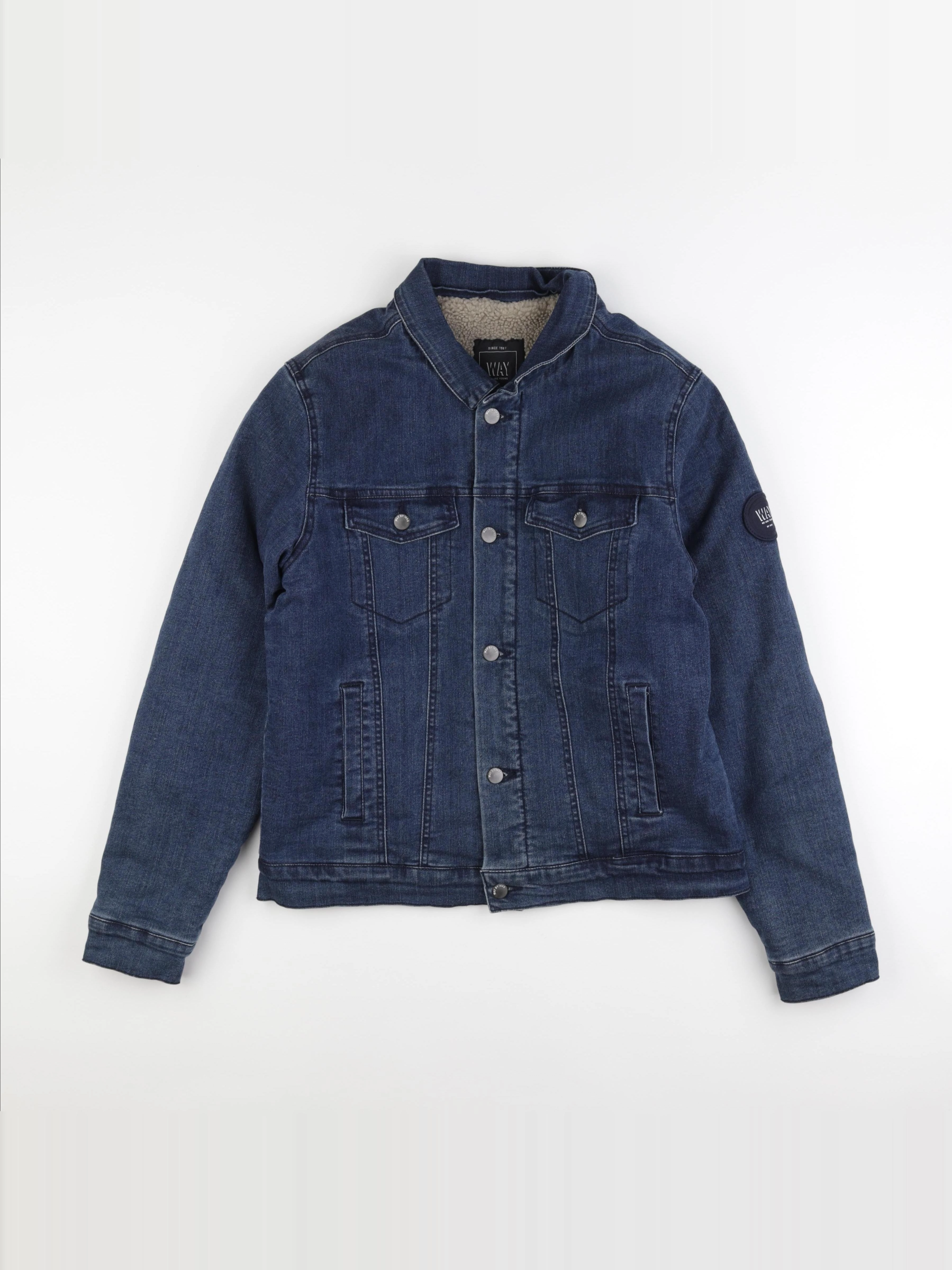 IKKS - veste doublé bleu - 16 ans
