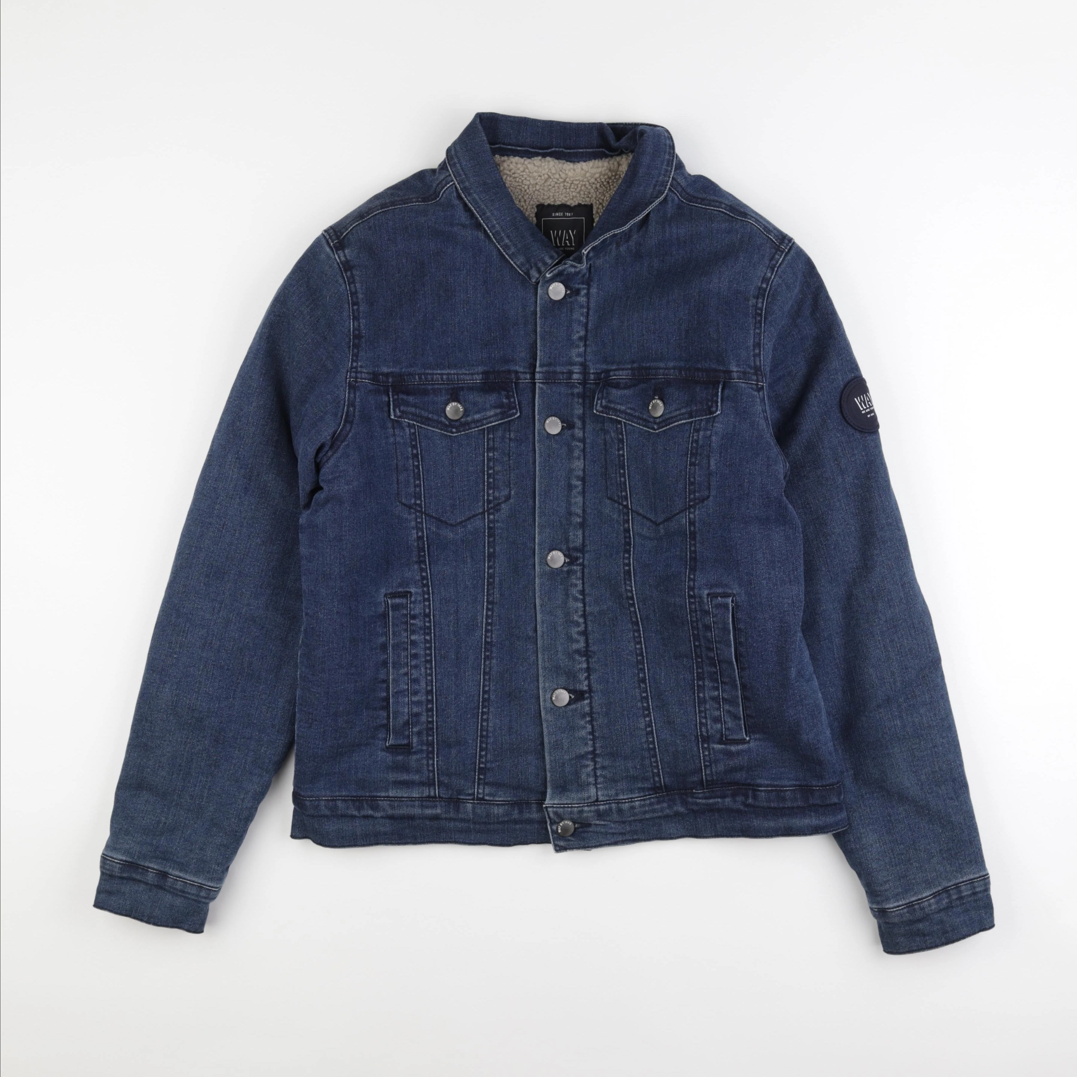 IKKS - veste doublé bleu - 16 ans