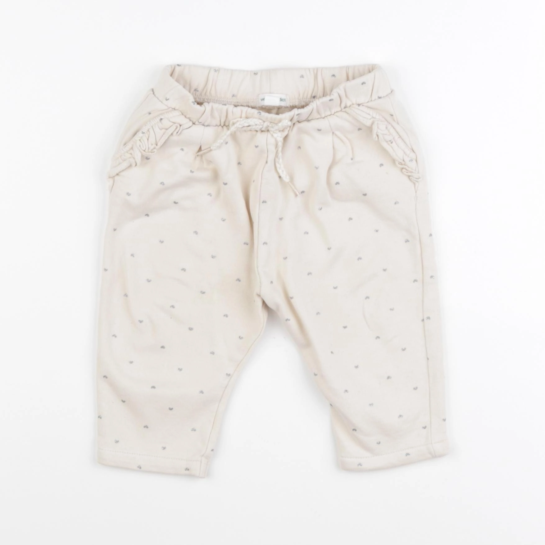 Vertbaudet - pantalon beige - 12 mois