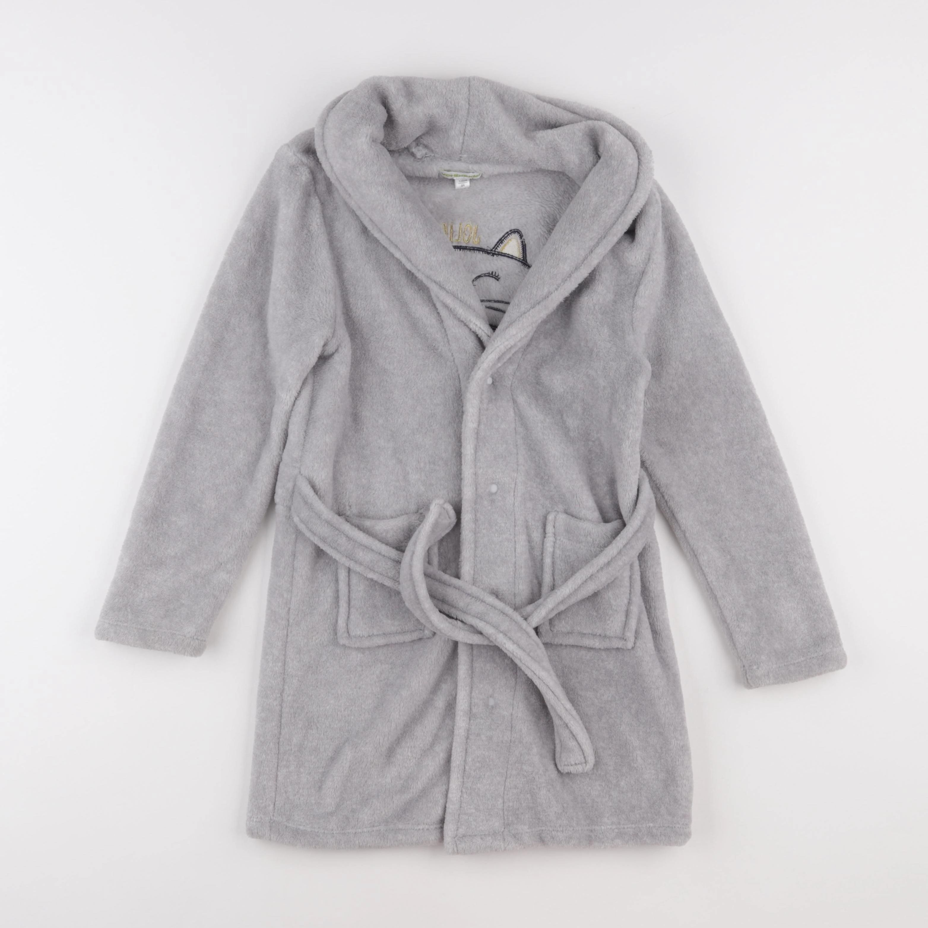 Vertbaudet - robe de chambre gris - 8 ans
