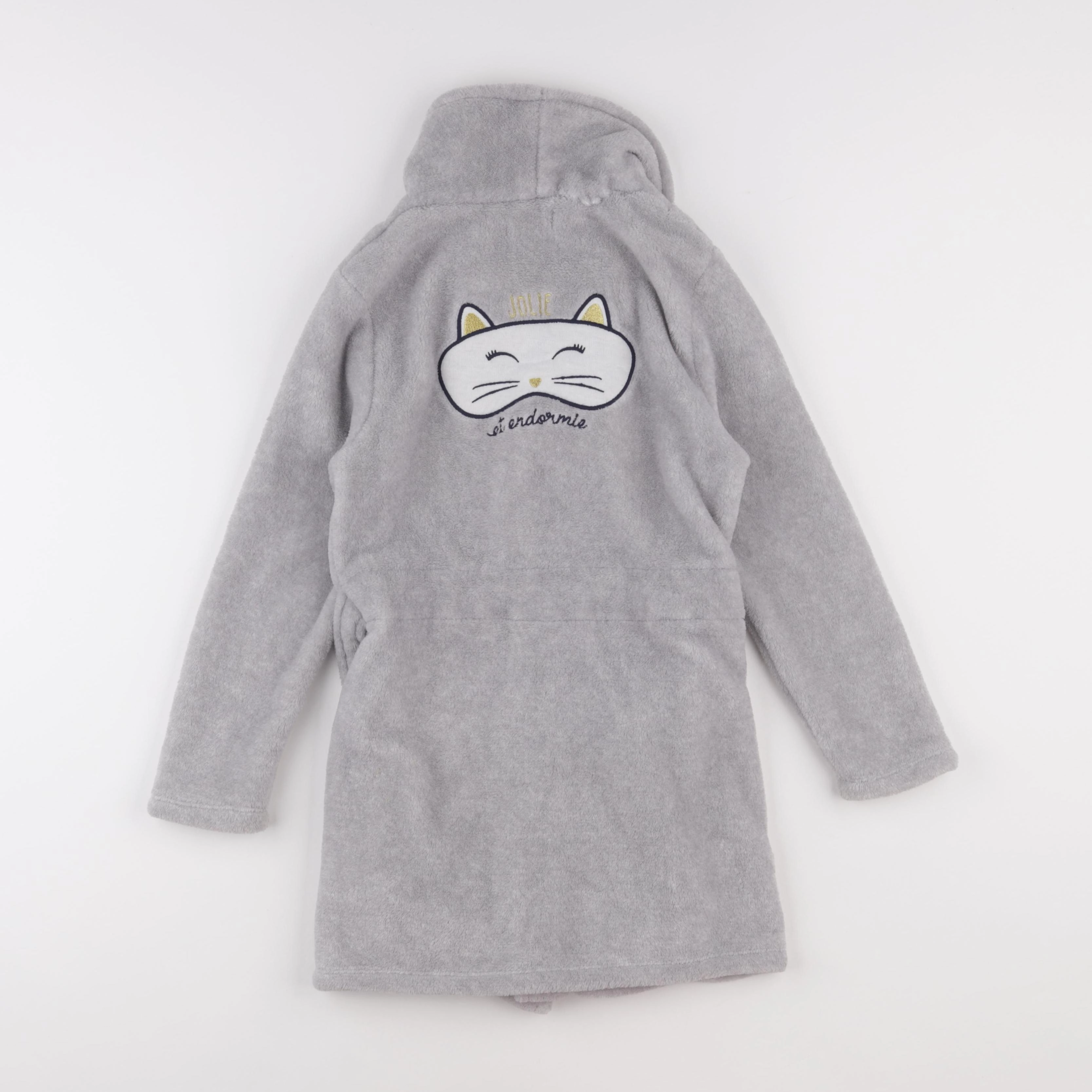 Vertbaudet - robe de chambre gris - 8 ans