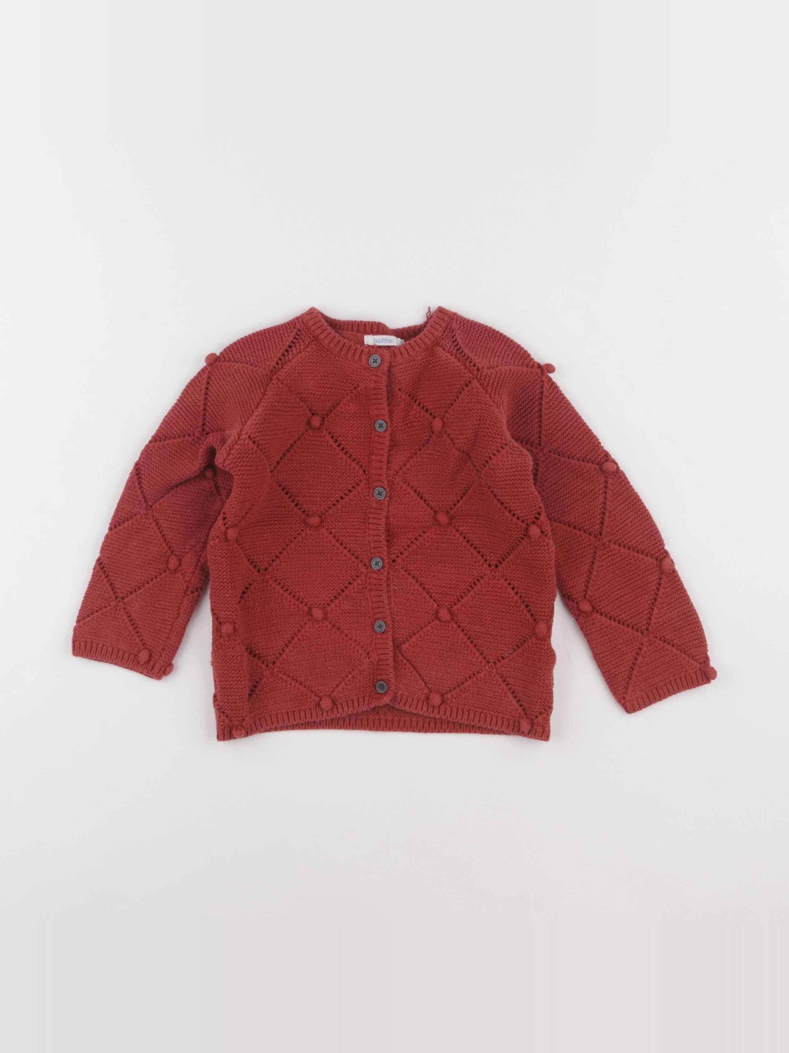Boutchou - gilet rouge - 36 mois