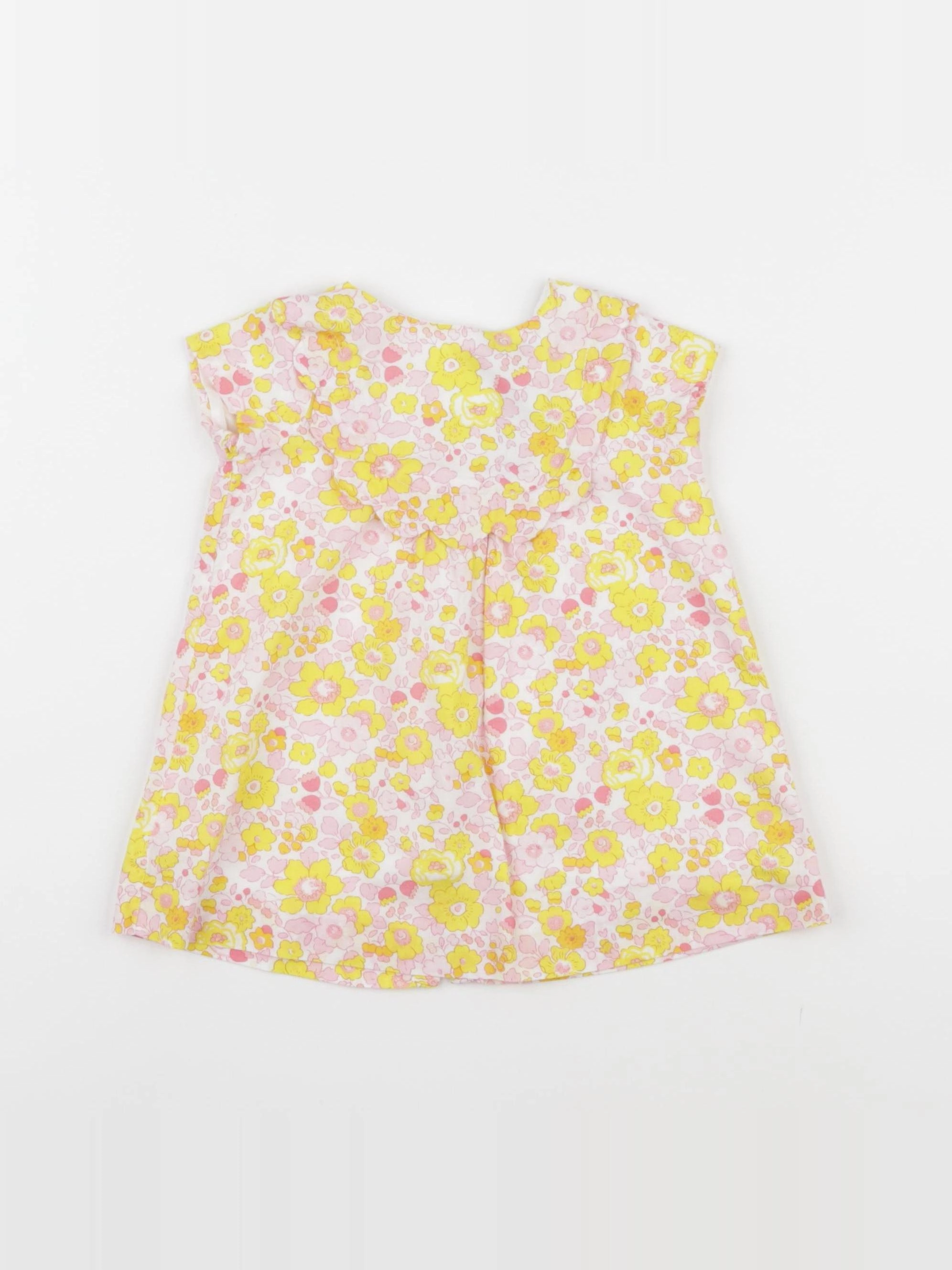 Jacadi - robe liberty jaune - 6 mois