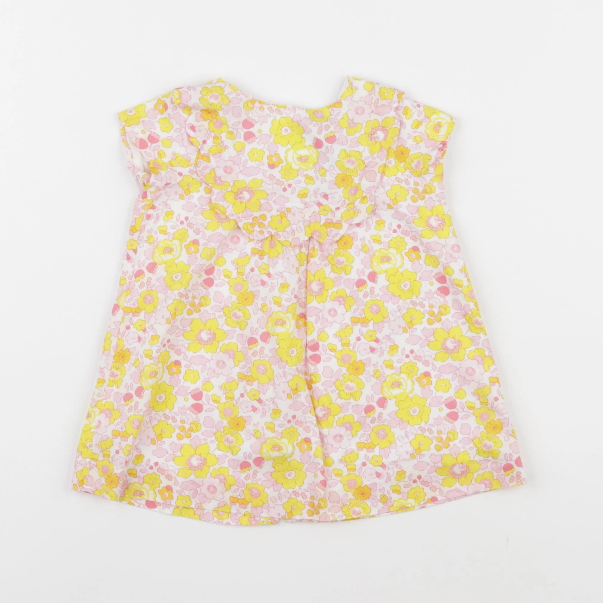 Jacadi - robe liberty jaune - 6 mois
