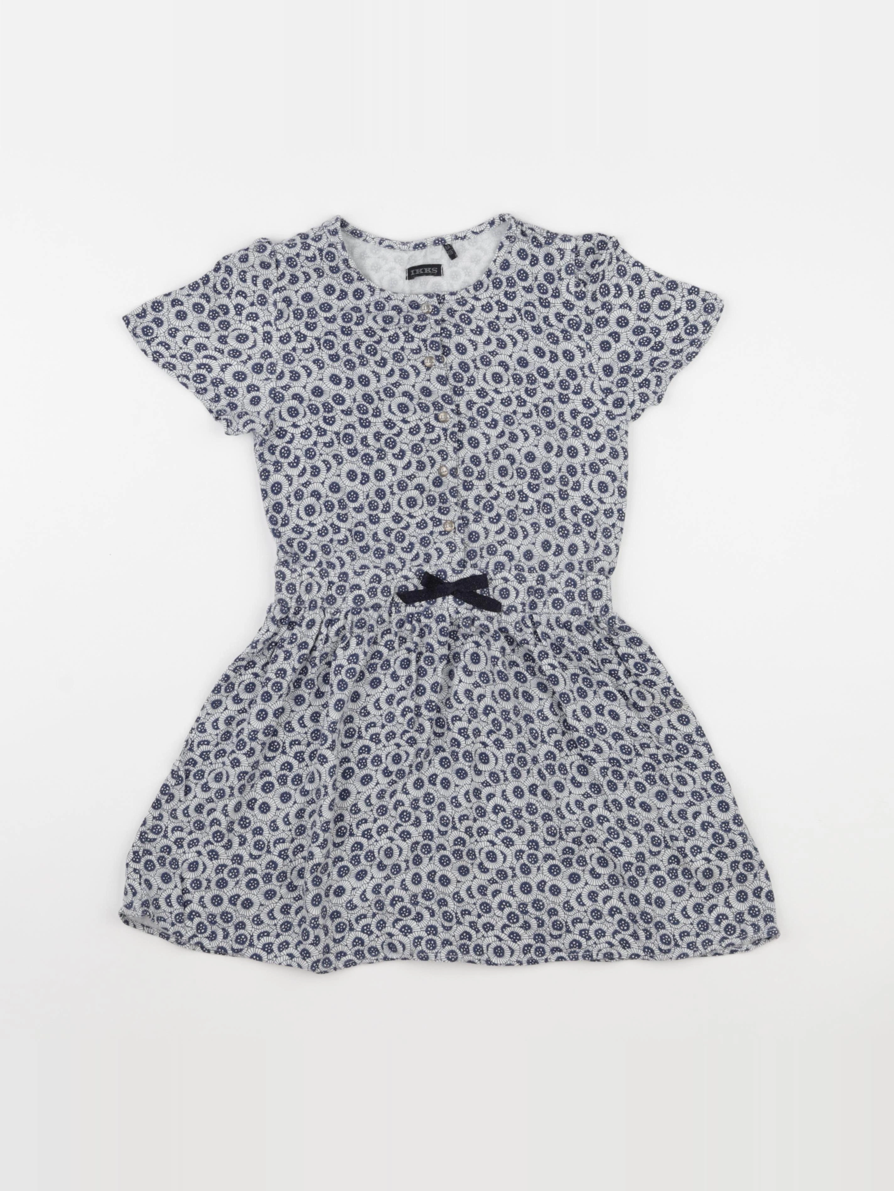 IKKS - robe bleu - 6 ans