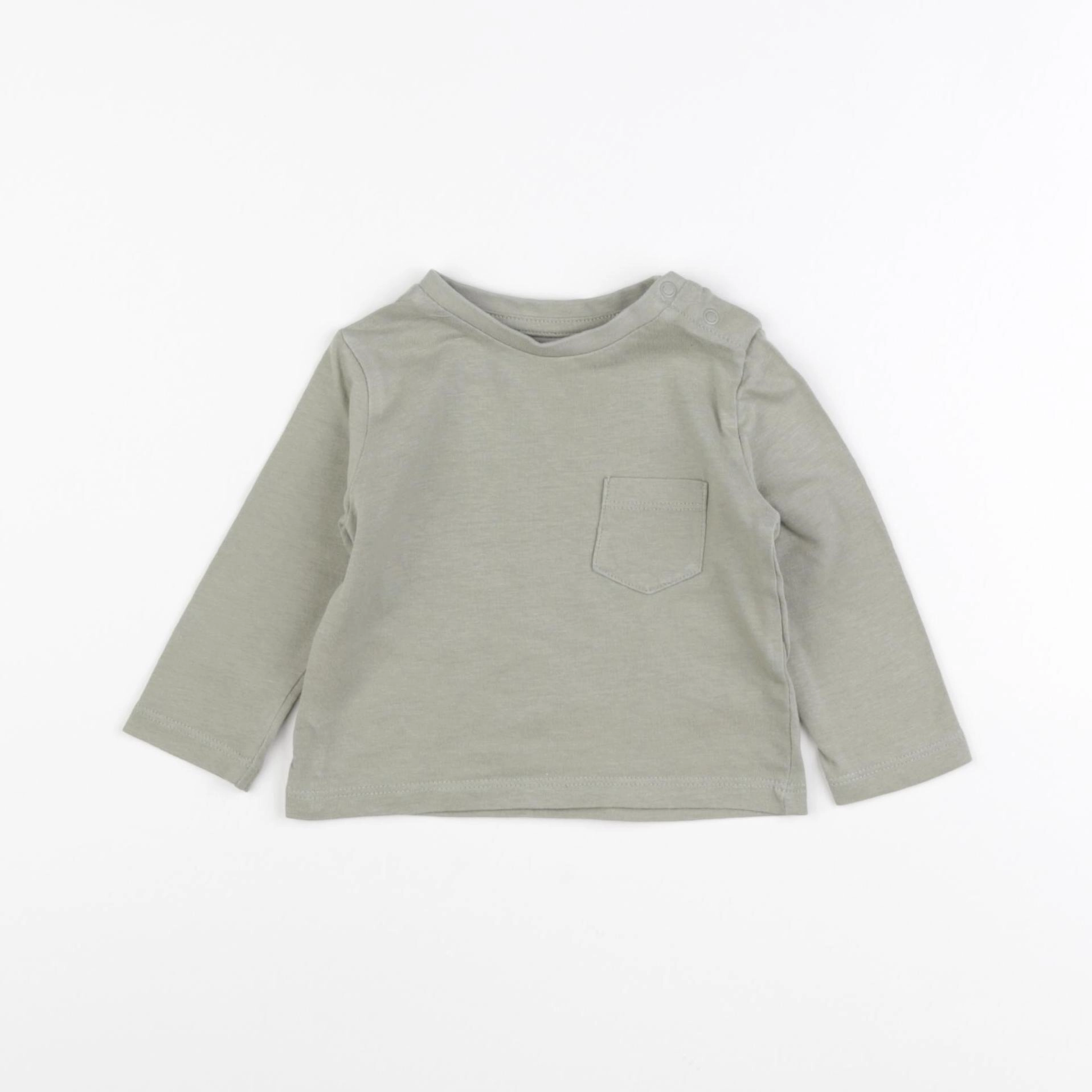 Vertbaudet - tee-shirt vert - 6 mois