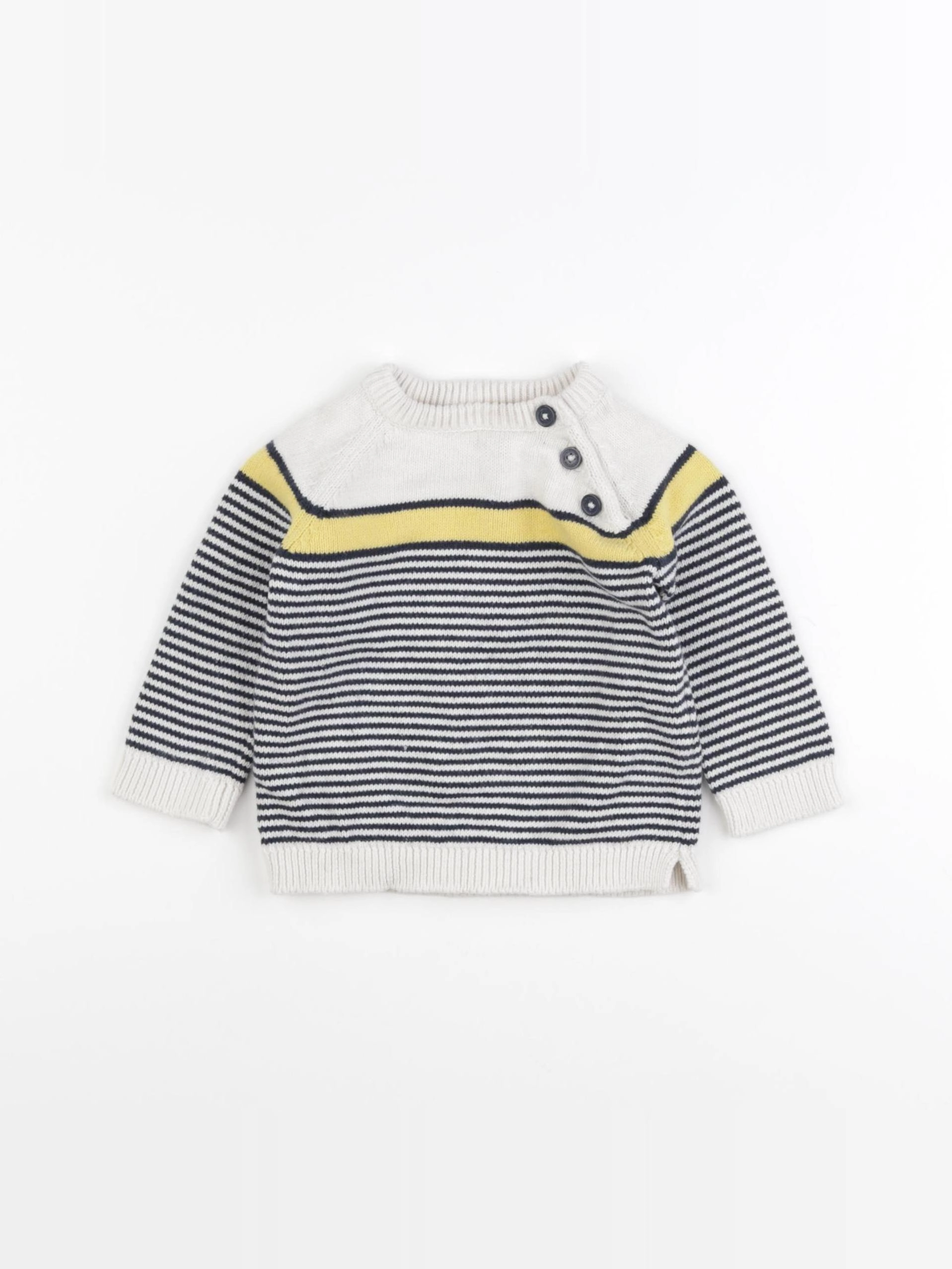 Tape à l'oeil - pull beige, bleu - 9 mois