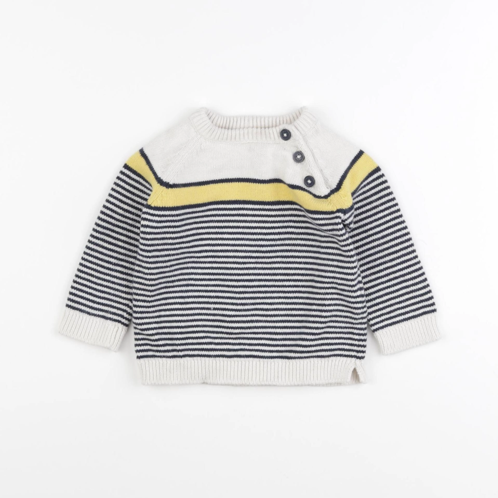 Tape à l'oeil - pull beige, bleu - 9 mois