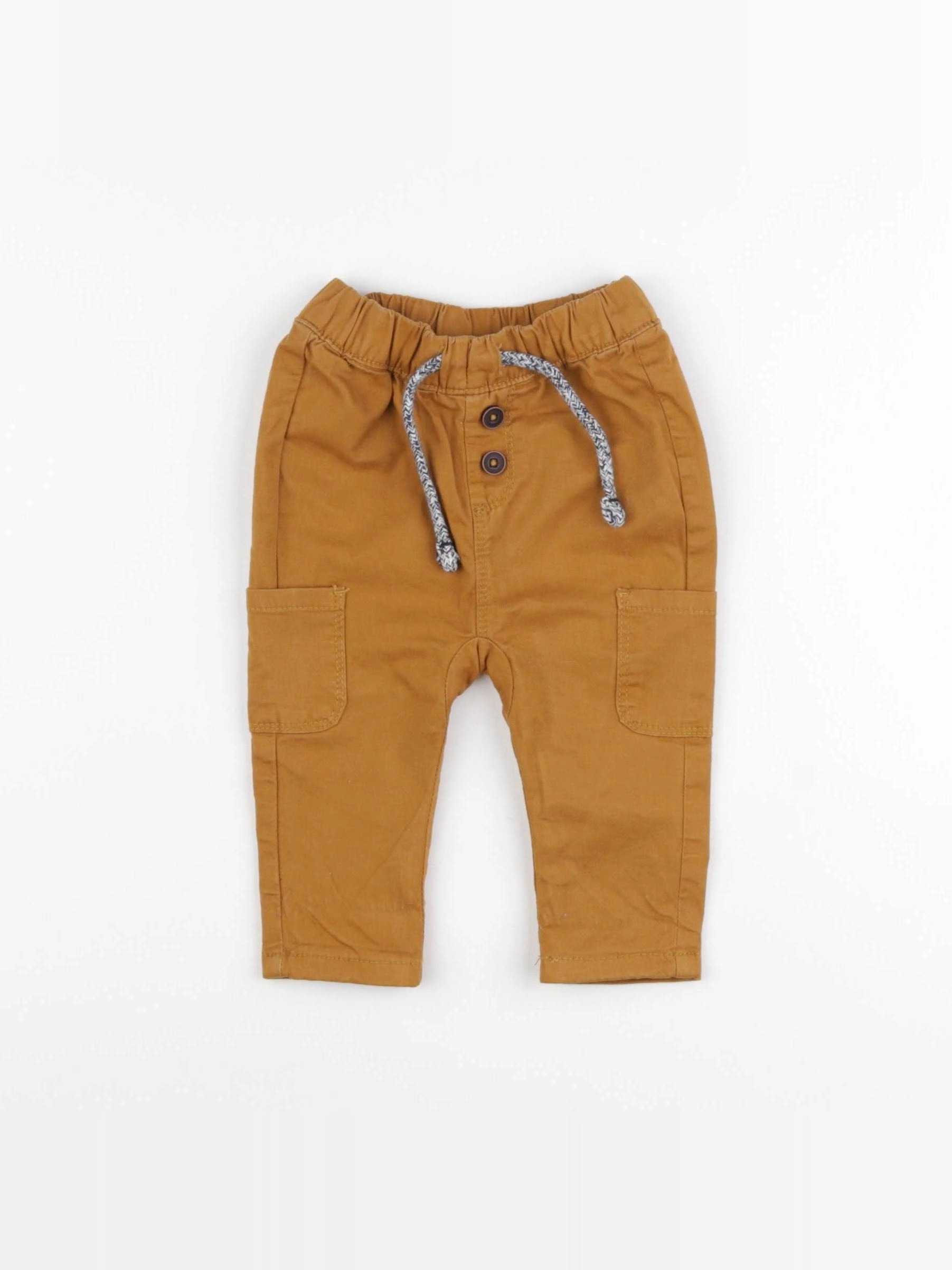 Tape à l'oeil - pantalon doublé marron - 3 mois