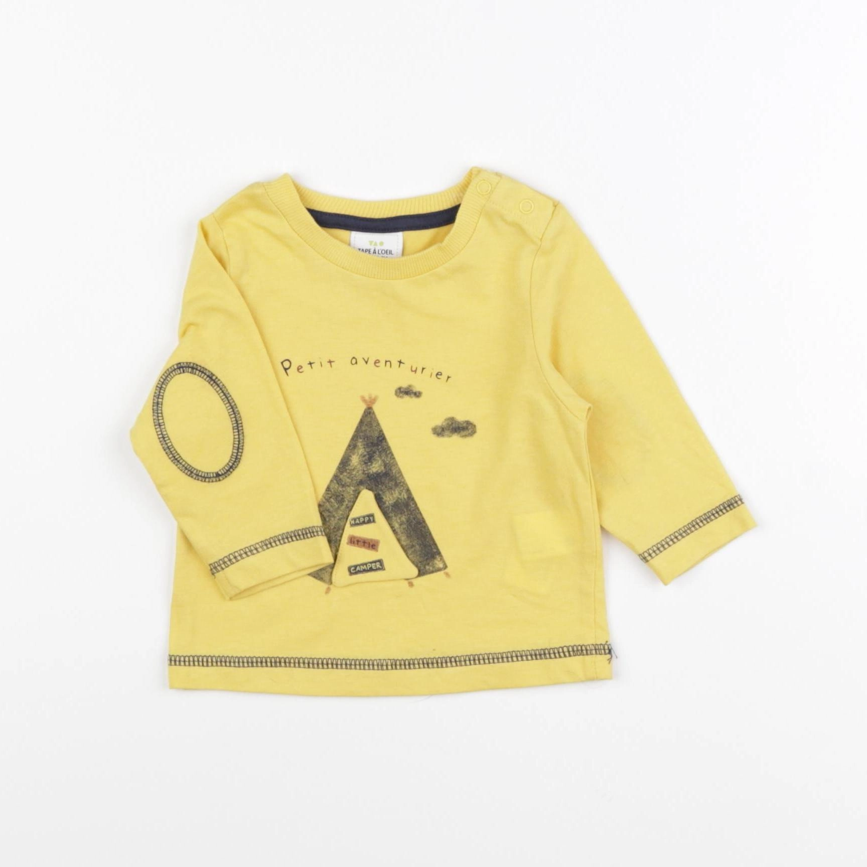 La Redoute - tee-shirt jaune - 3 mois