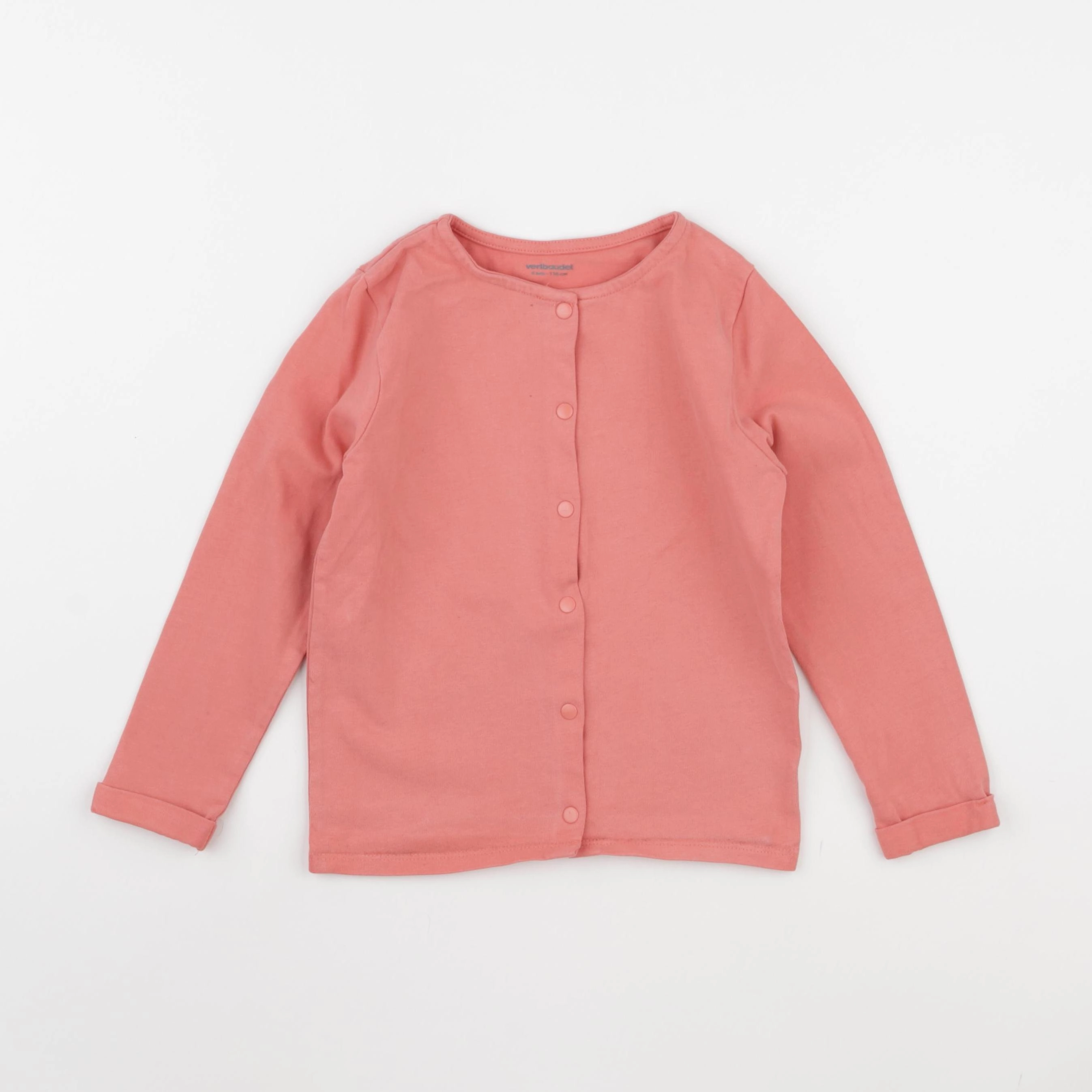 Vertbaudet - gilet rose - 6 ans