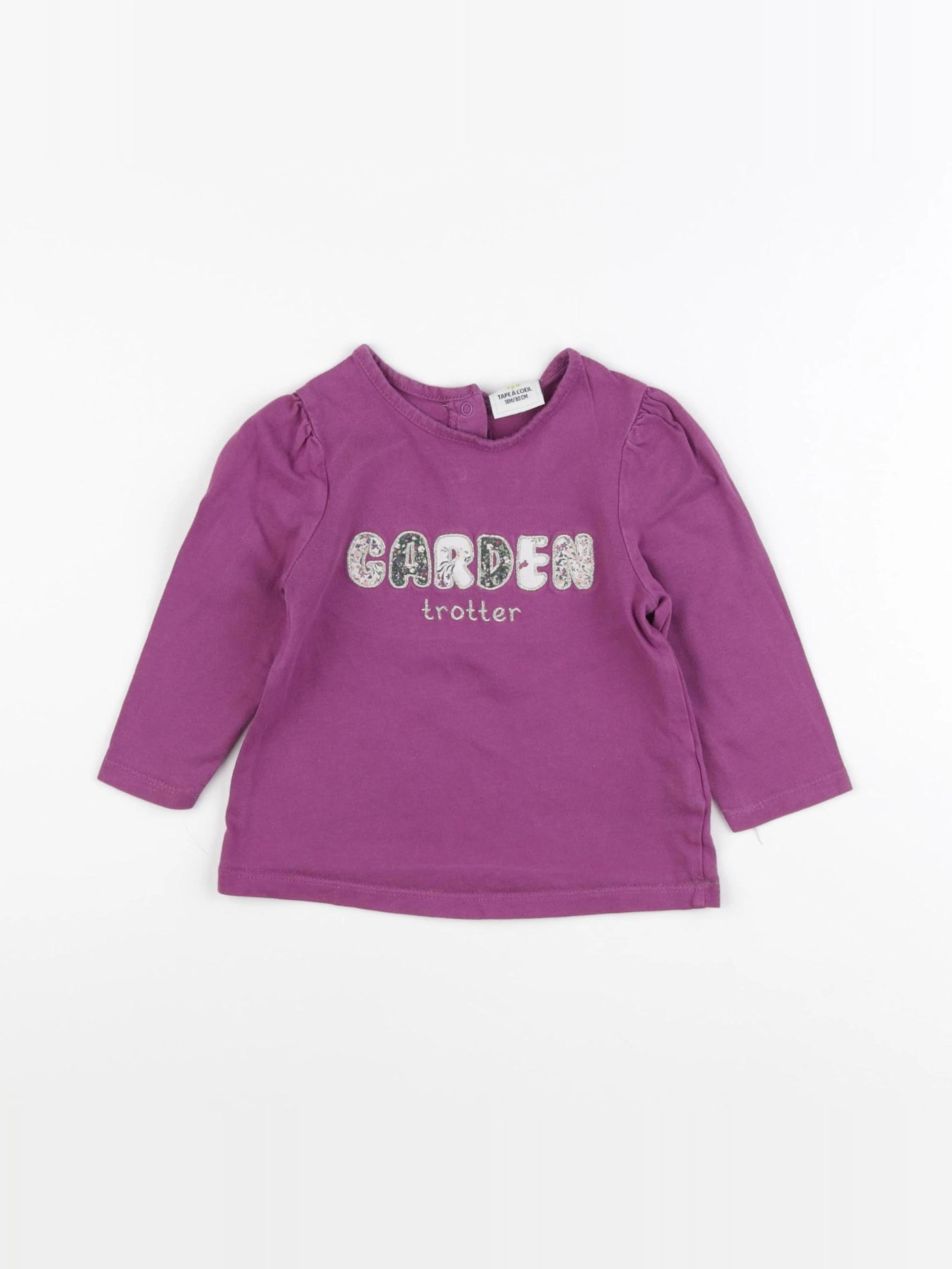 Tape à l'oeil - tee-shirt violet - 18 mois