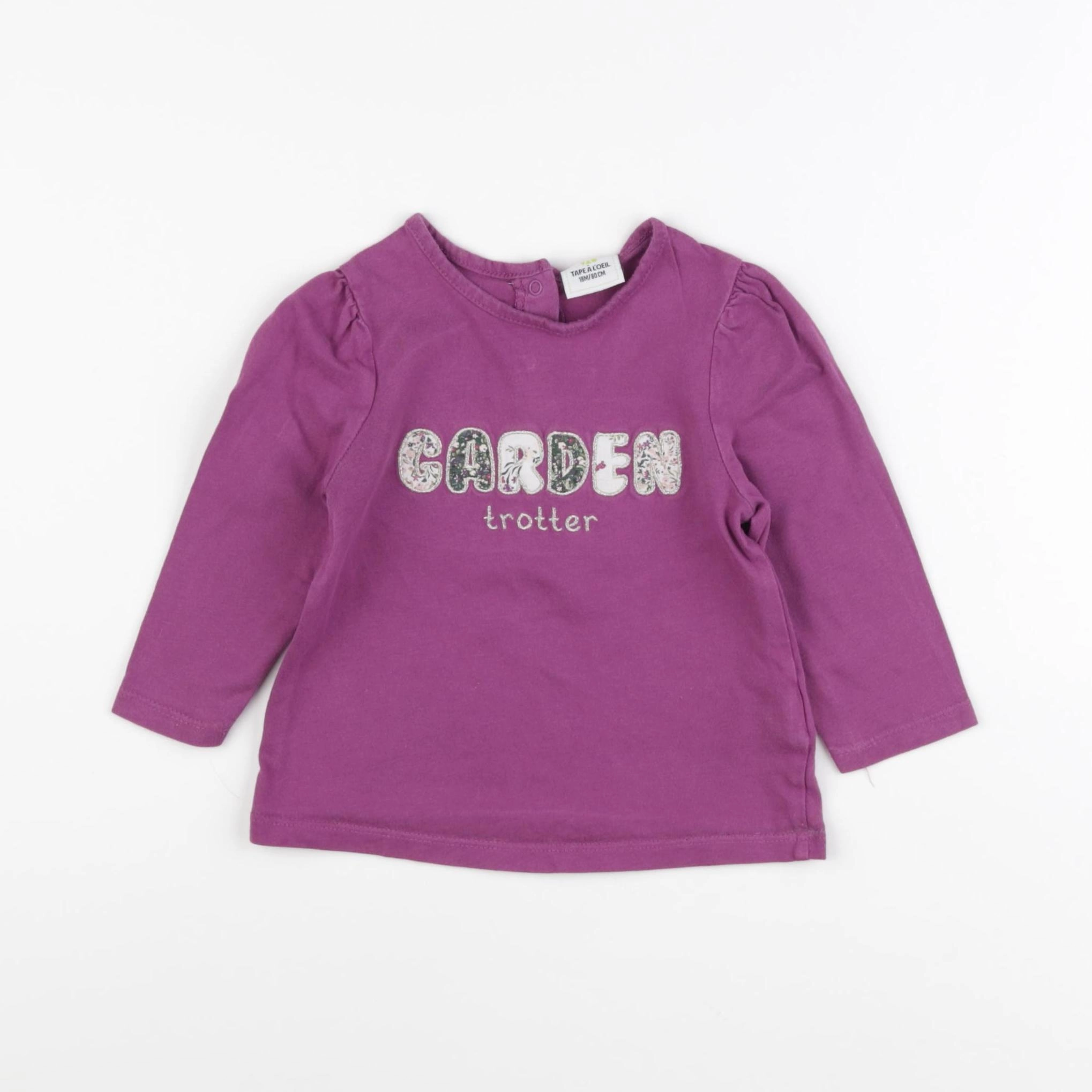 Tape à l'oeil - tee-shirt violet - 18 mois