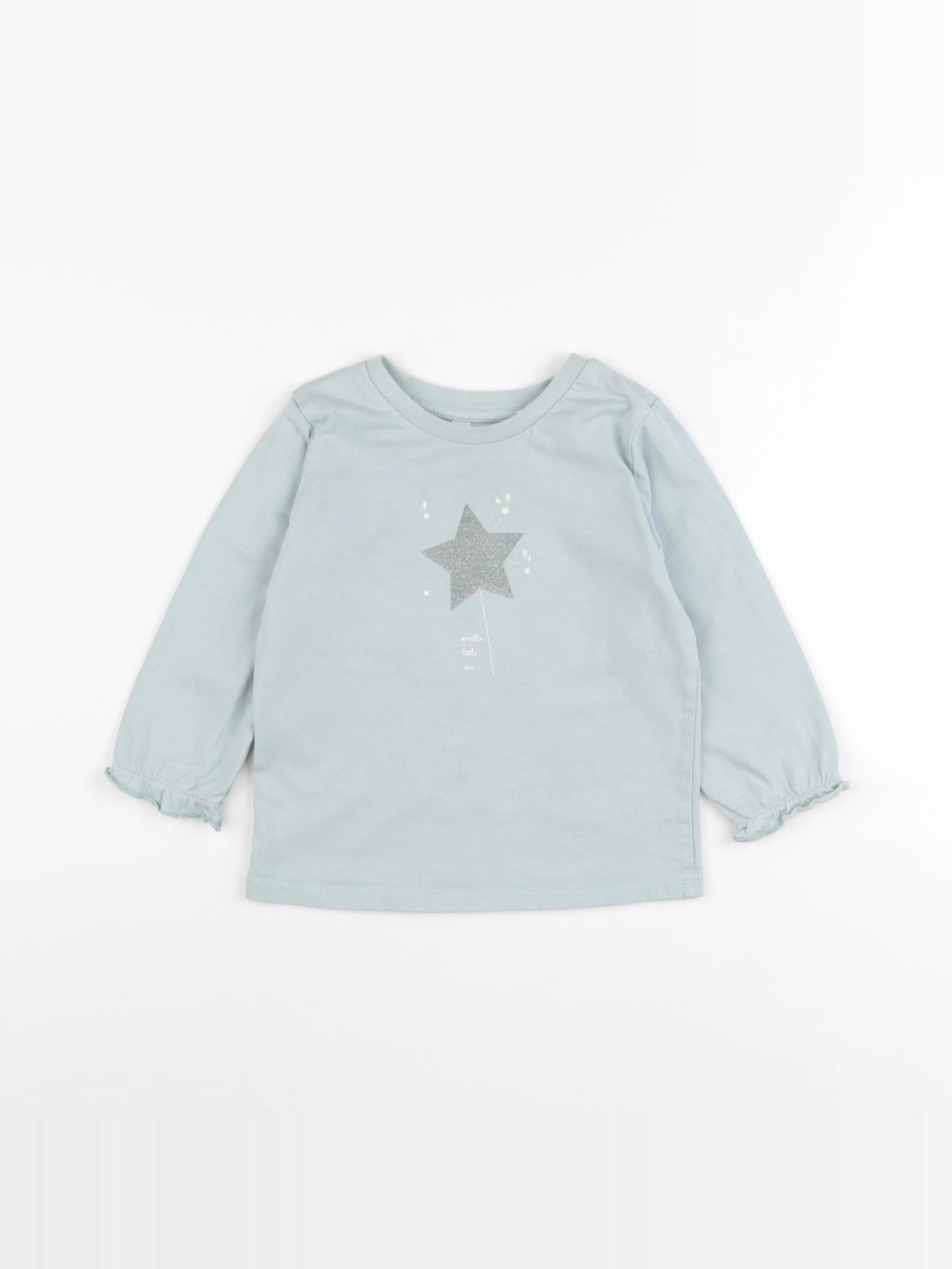 Mango - tee-shirt bleu - 12/18 mois