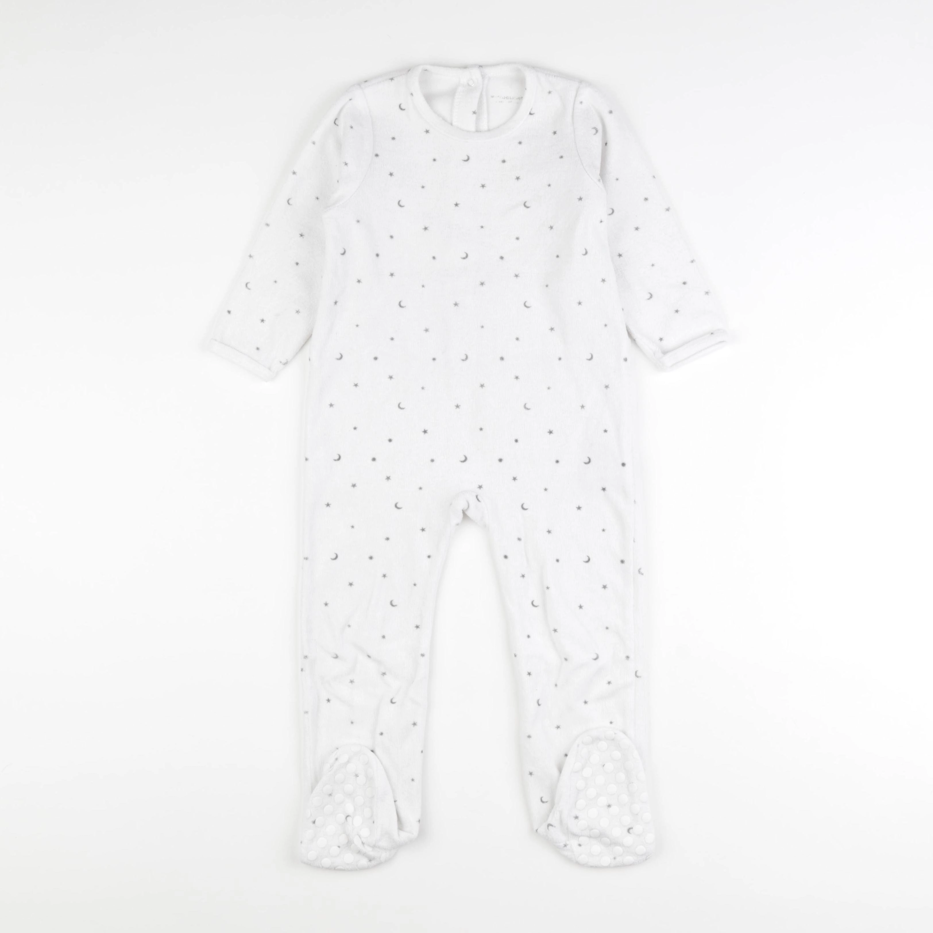 Vertbaudet - pyjama velours blanc - 3 ans