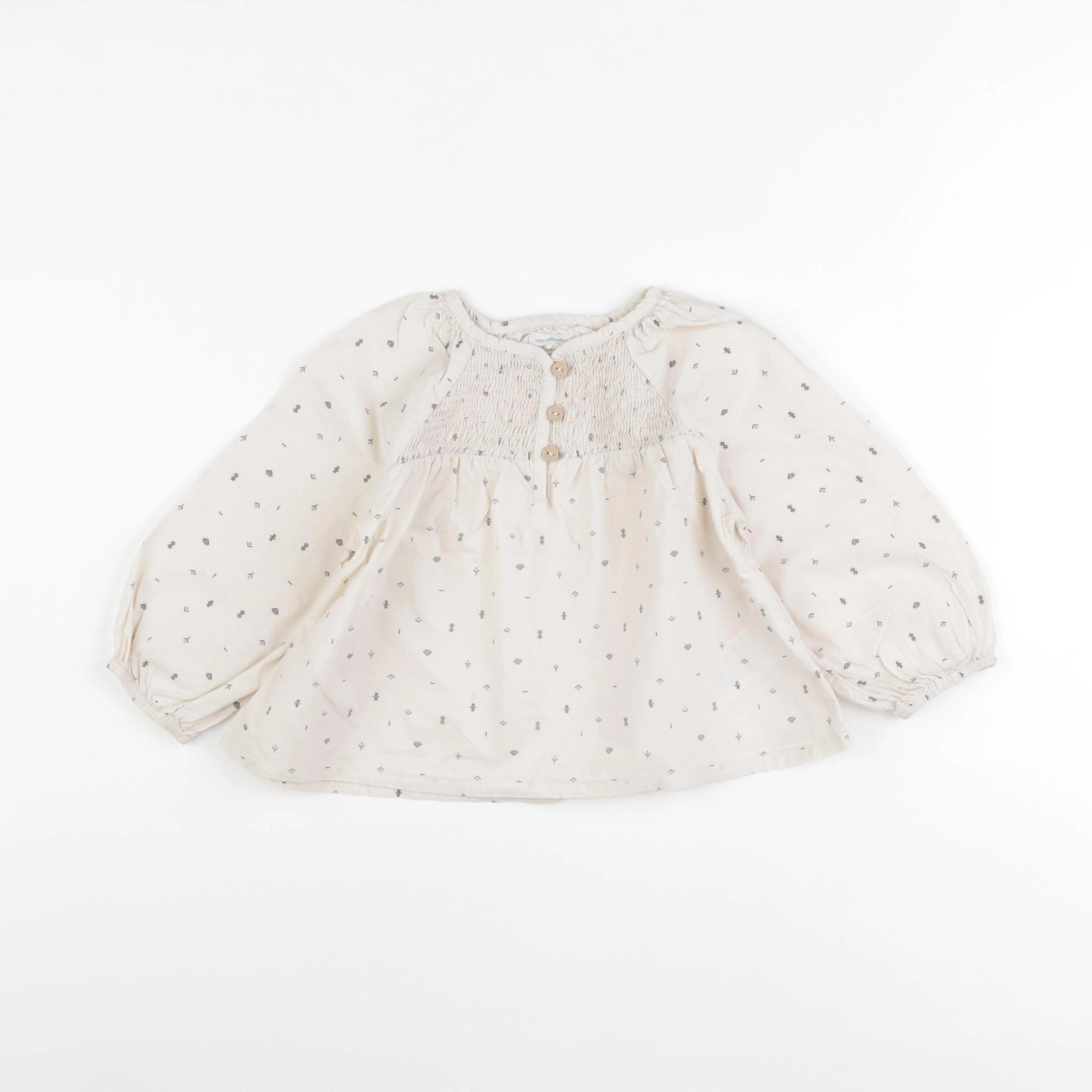 Vertbaudet - blouse beige - 24 mois