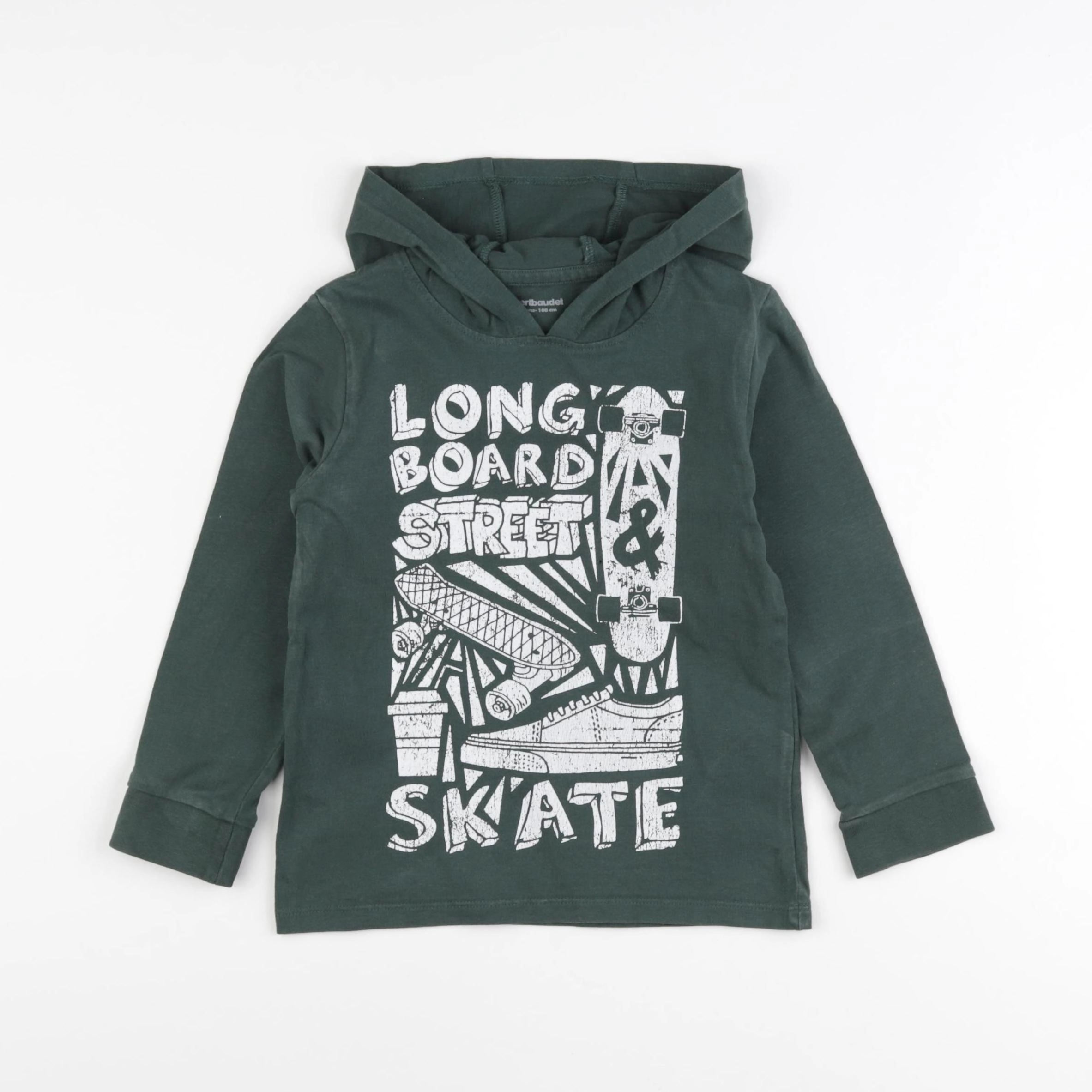 Vertbaudet - tee-shirt vert - 5 ans