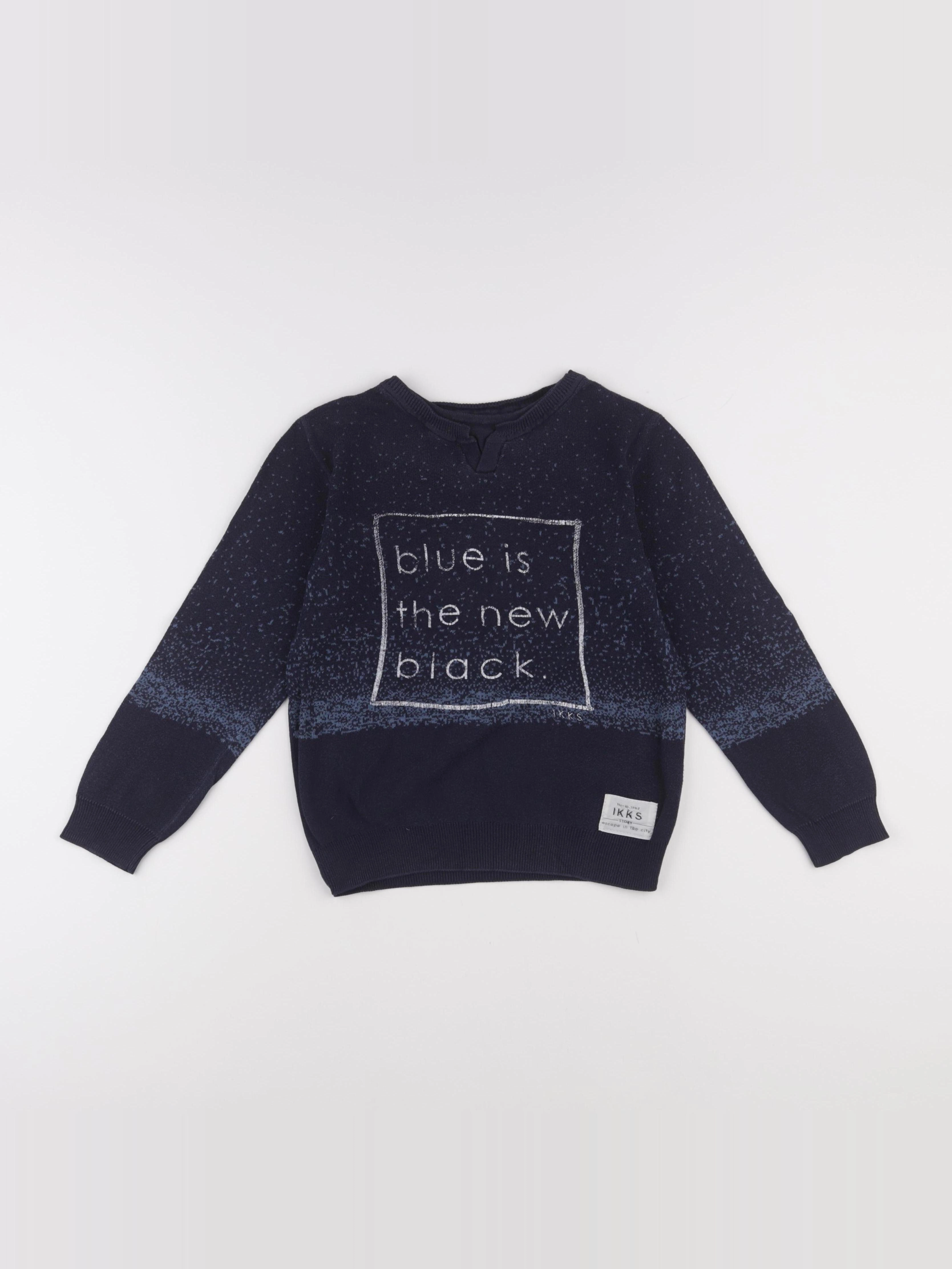 IKKS - pull bleu - 6 ans