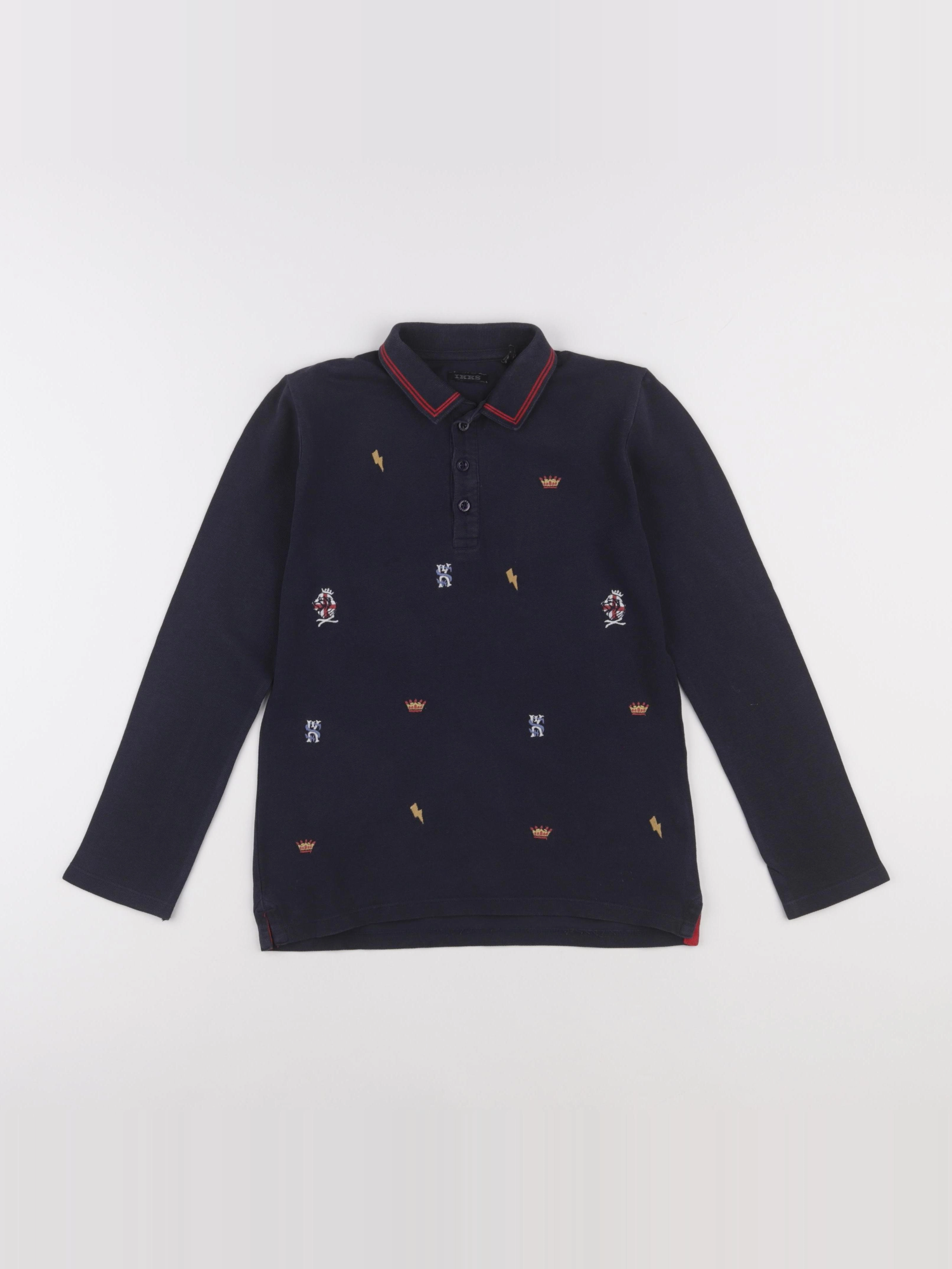 IKKS - polo bleu - 8 ans
