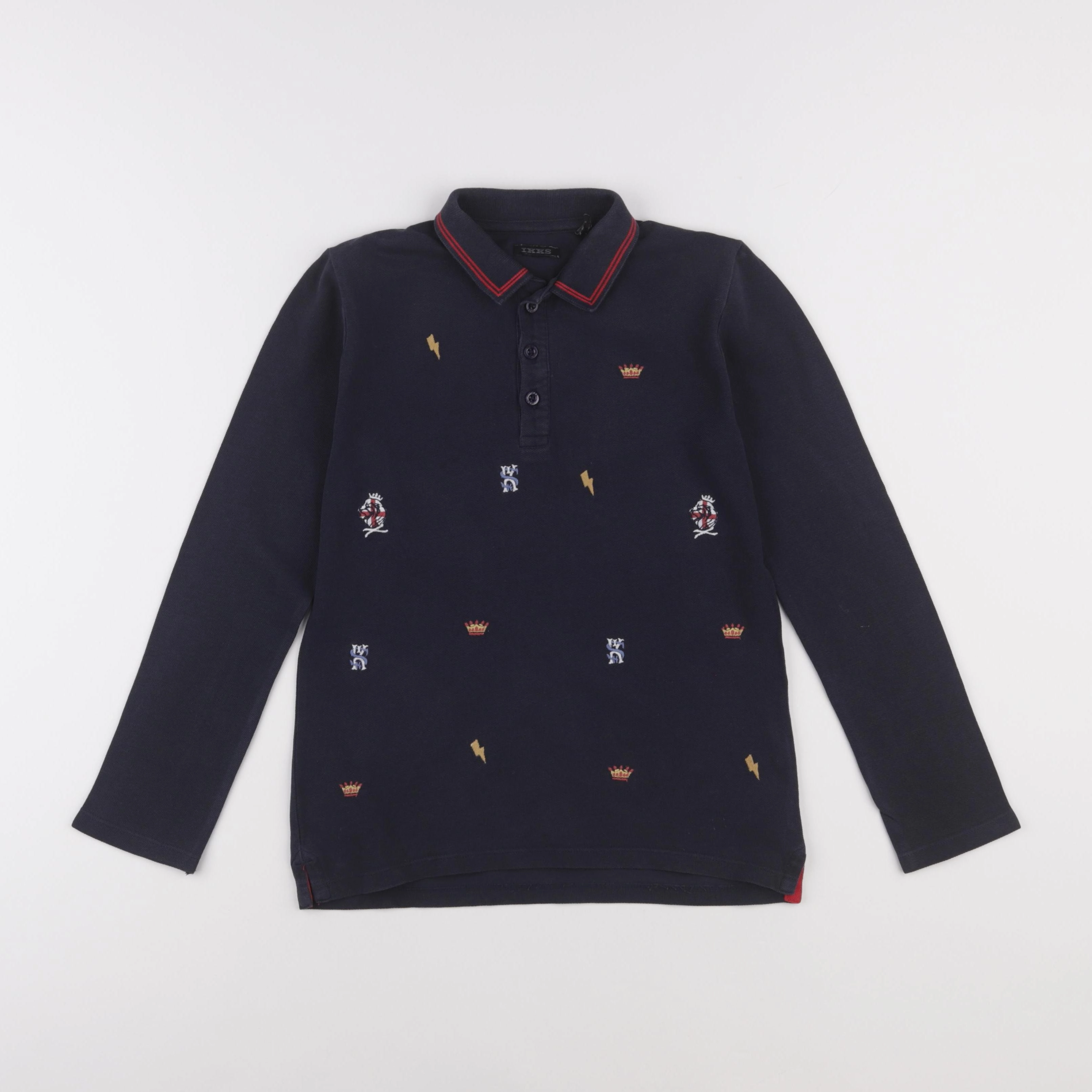 IKKS - polo bleu - 8 ans