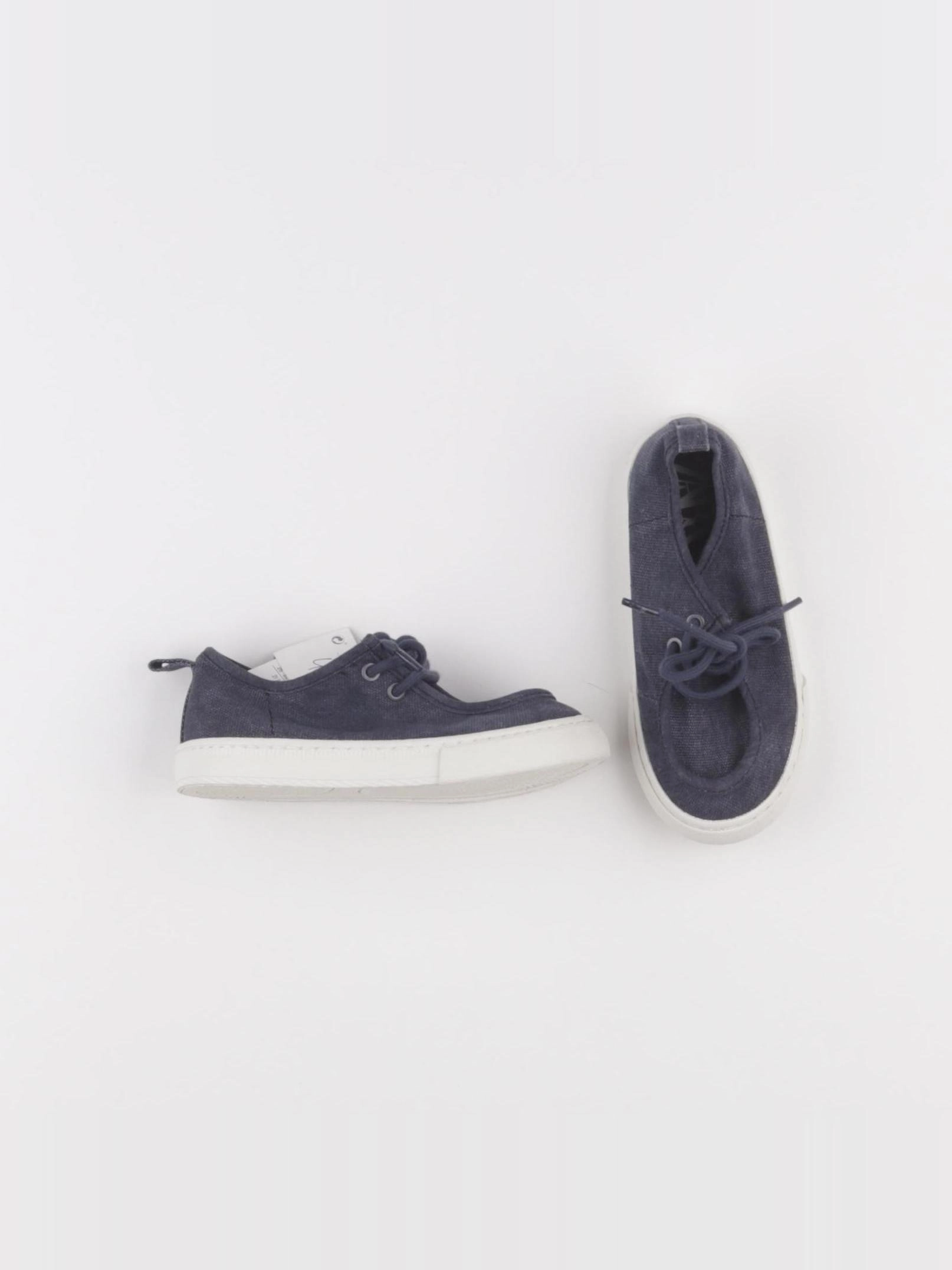 Zara - tennis à scratch/ lacets bleu - pointure 26