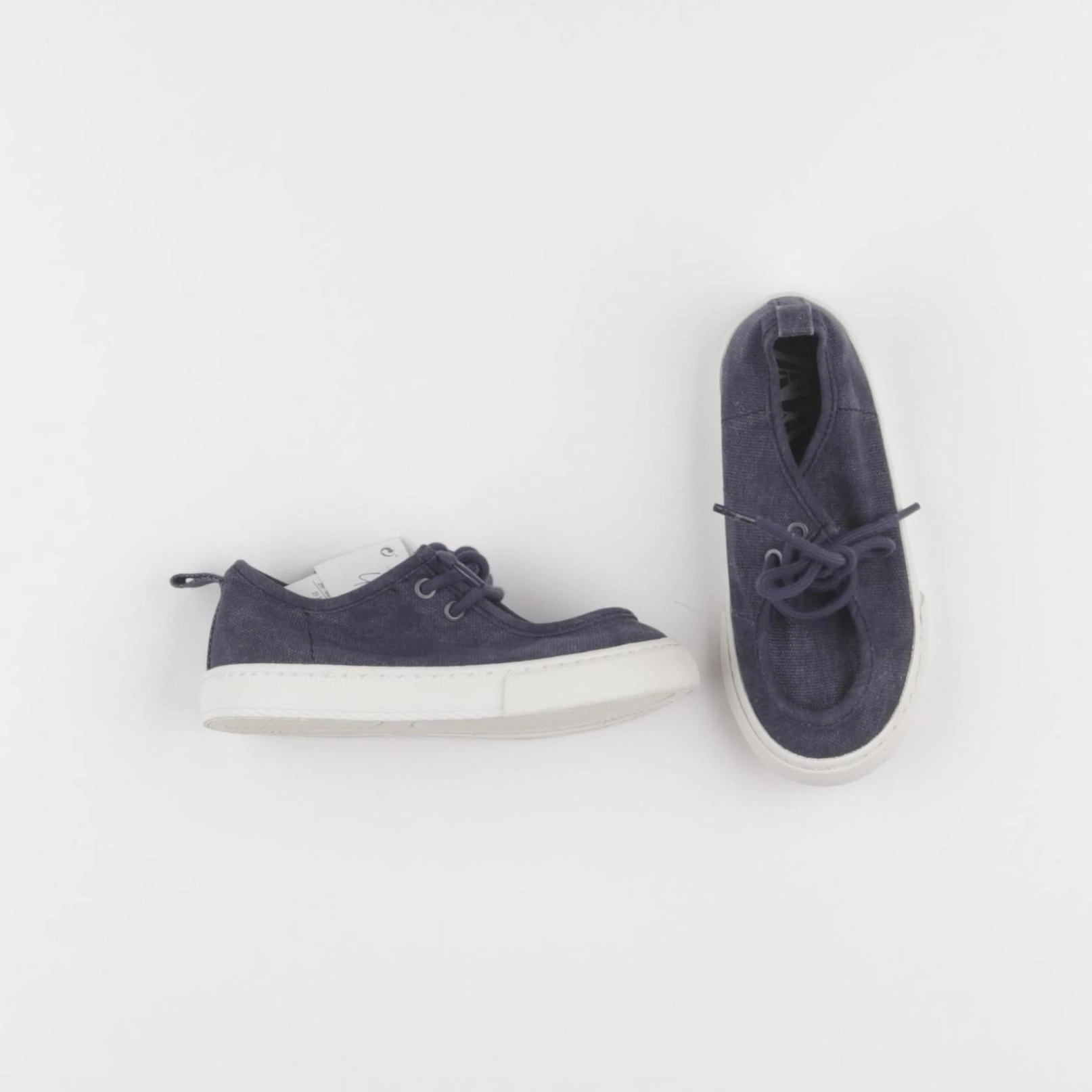 Zara - tennis à scratch/ lacets bleu - pointure 26