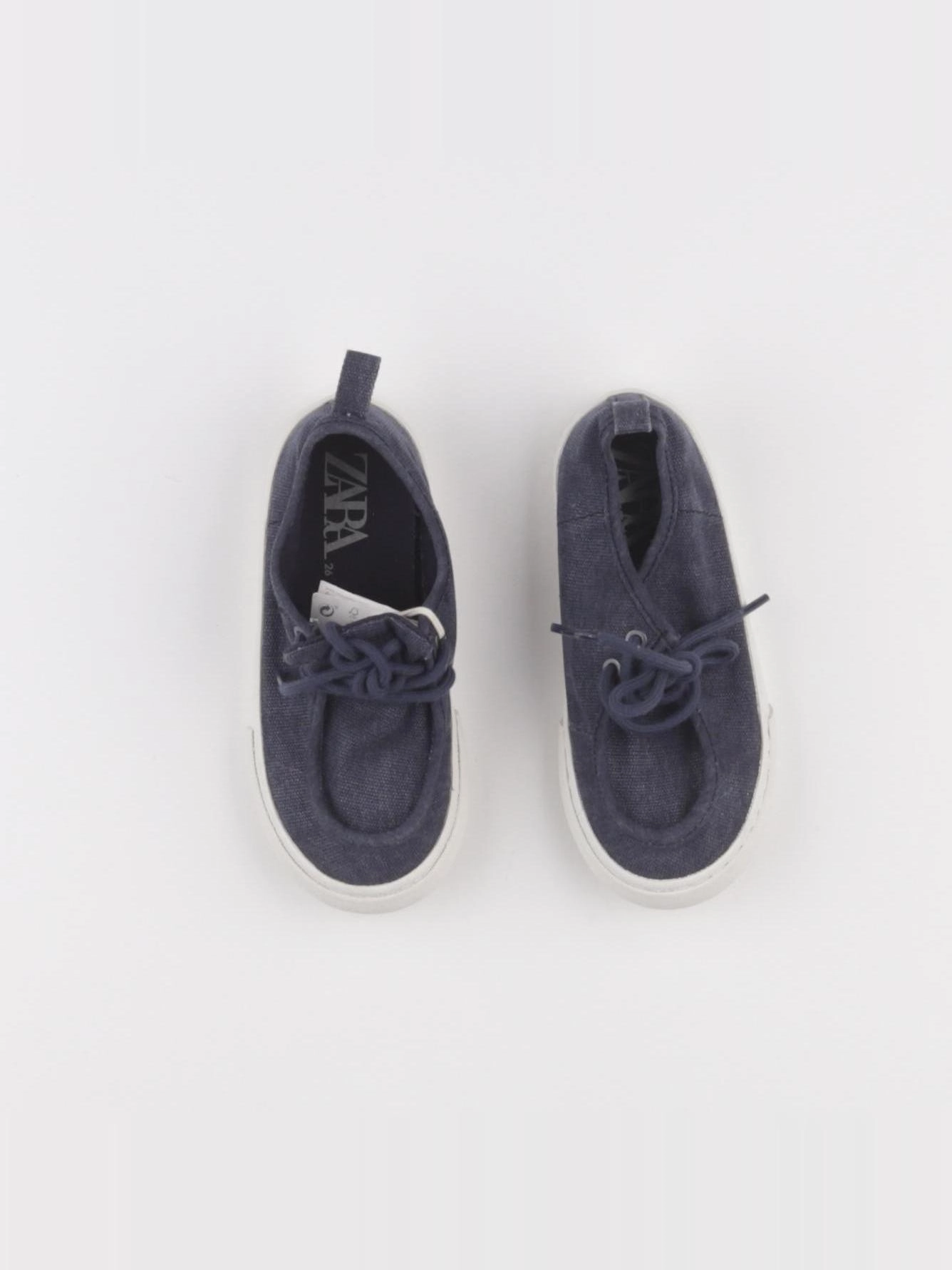 Zara - tennis à scratch/ lacets bleu - pointure 26