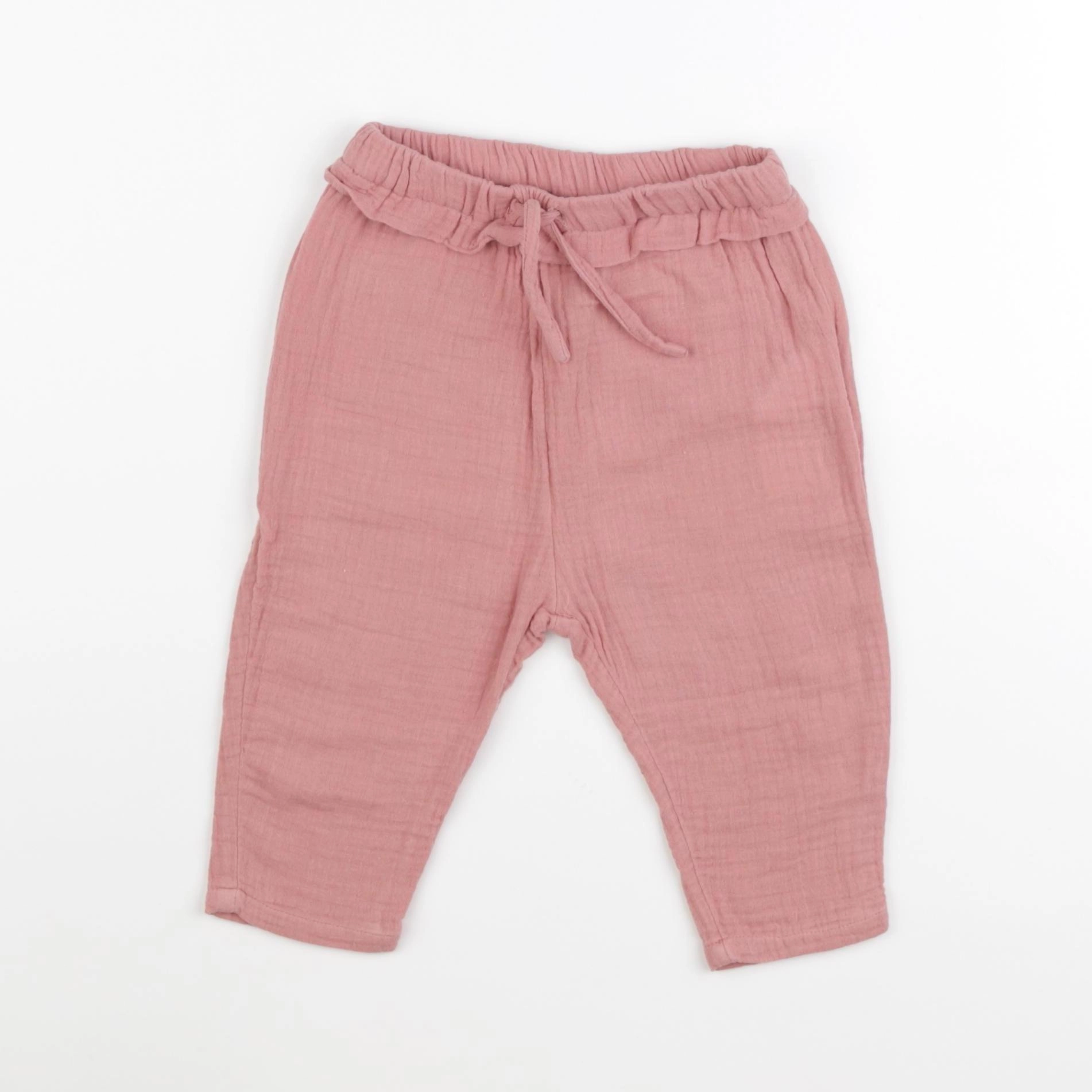 Vertbaudet - pantalon rose - 12 mois