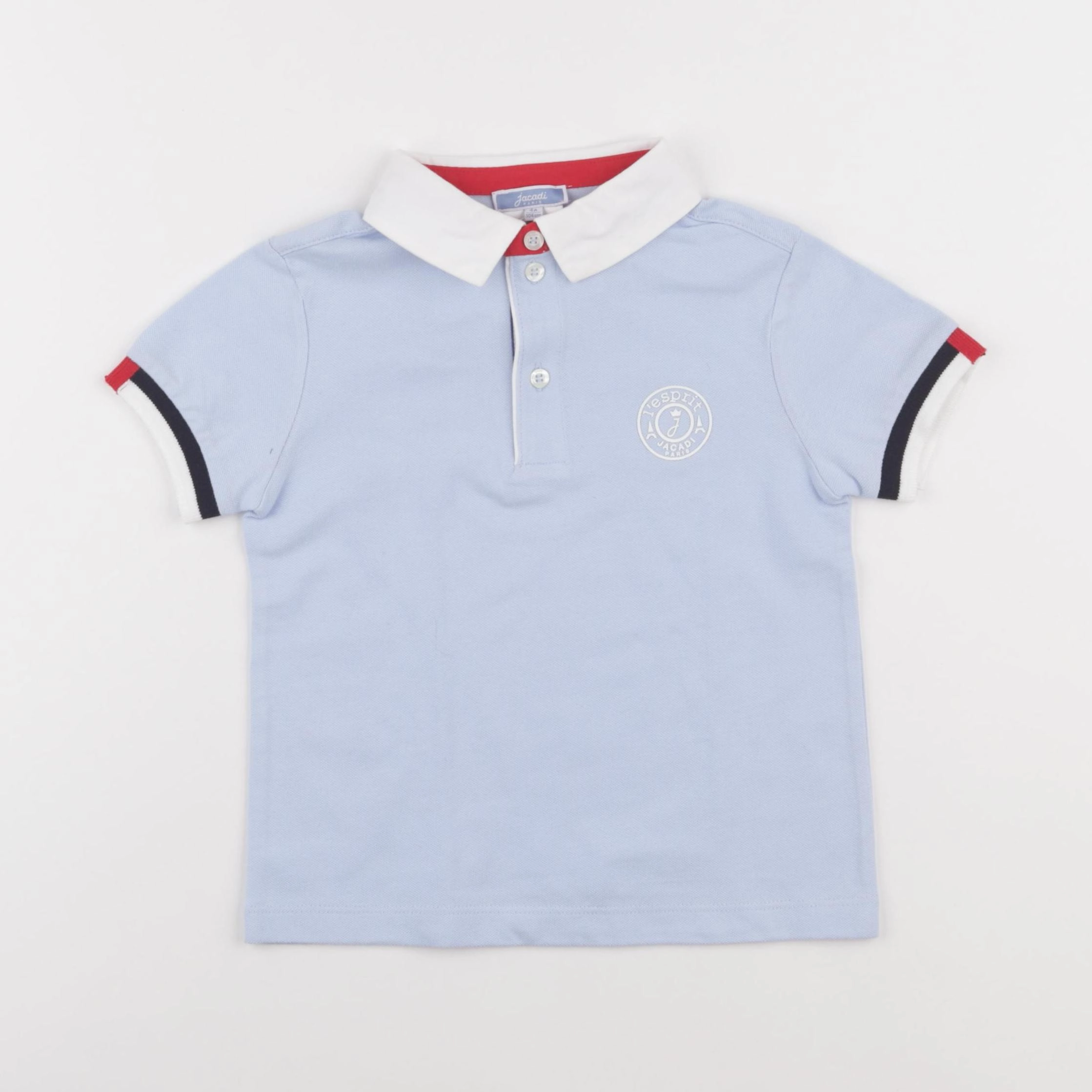 Jacadi - polo bleu - 4 ans
