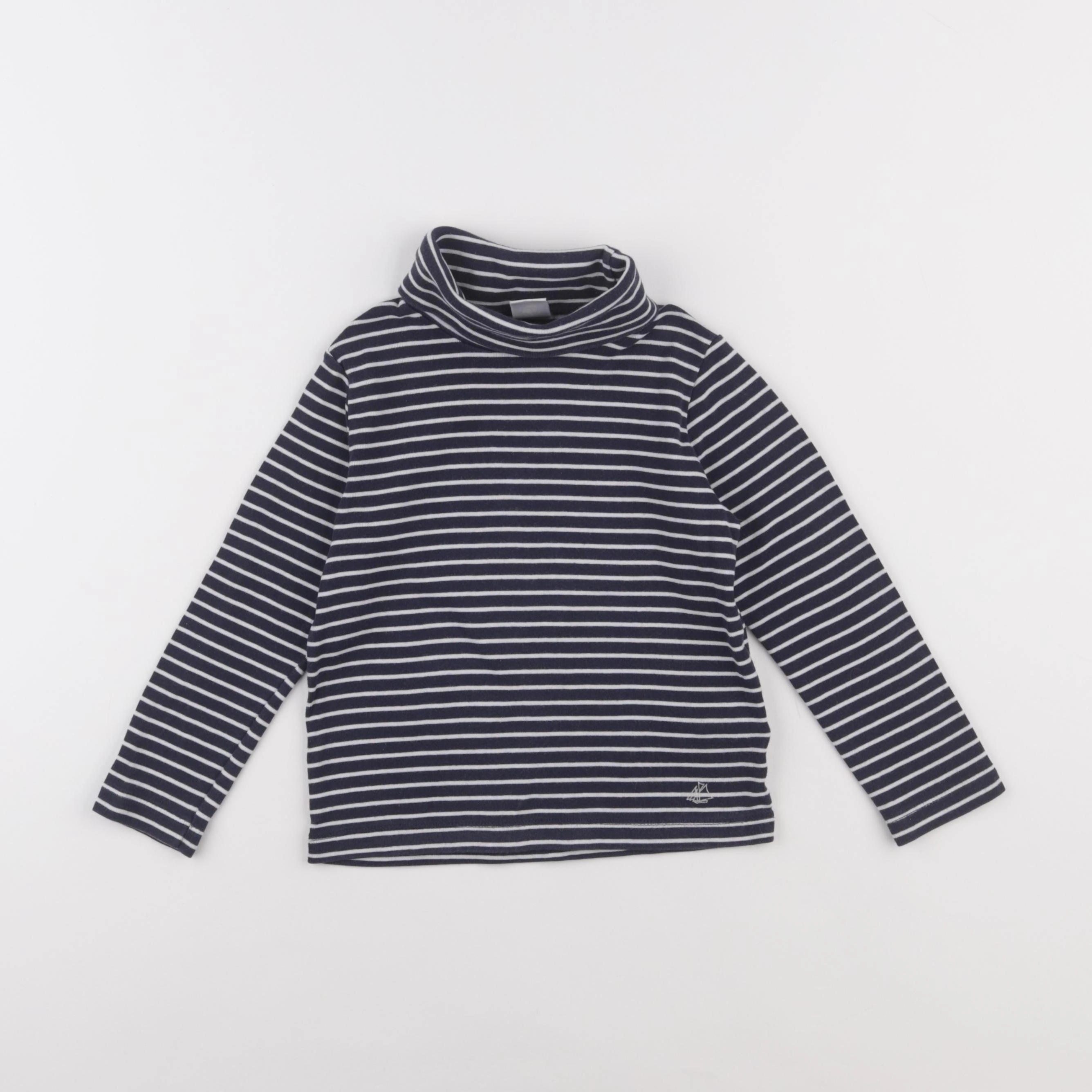 Petit Bateau - sous-pull bleu - 4 ans