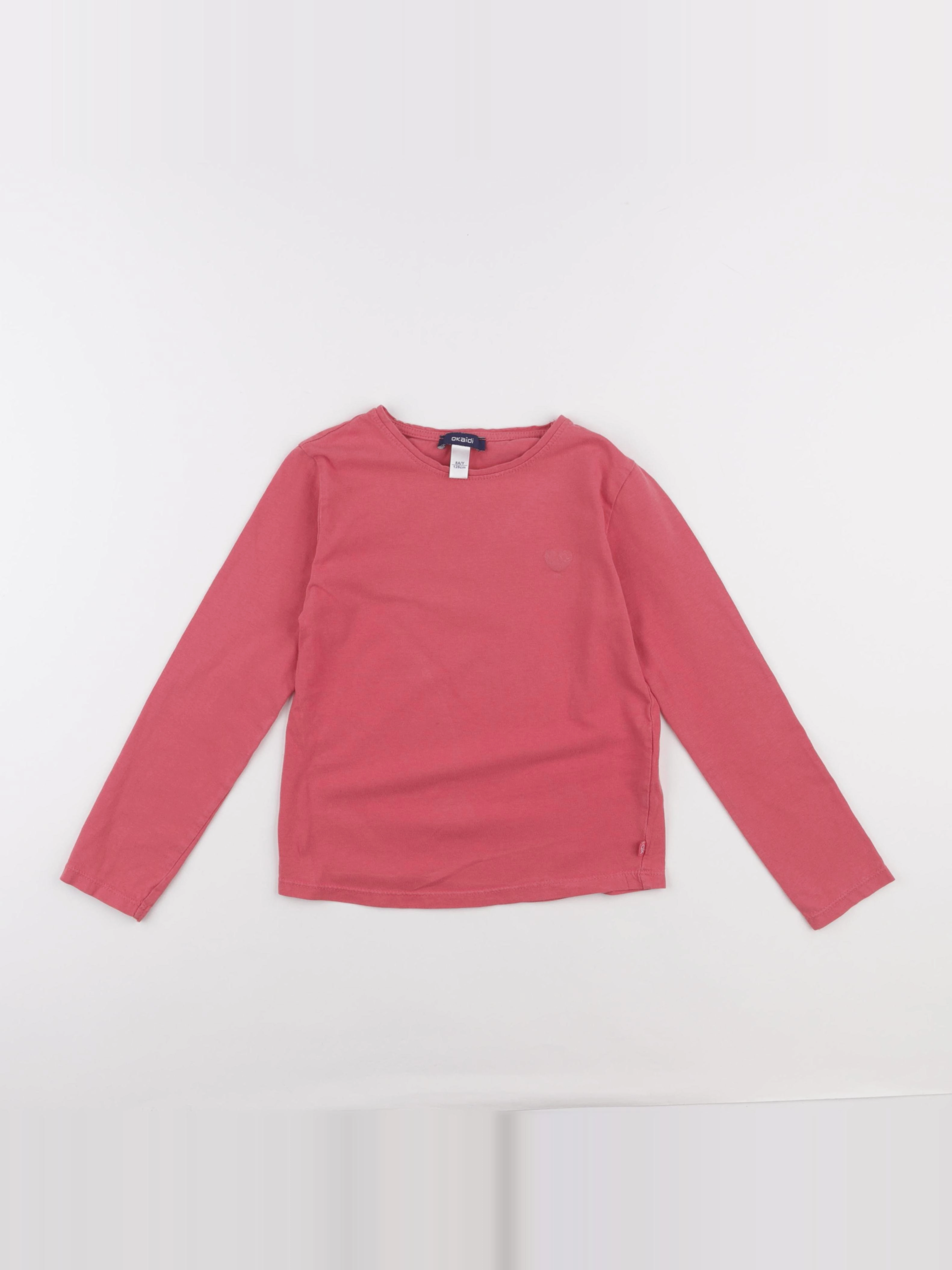 Okaidi - tee-shirt rose - 8 ans