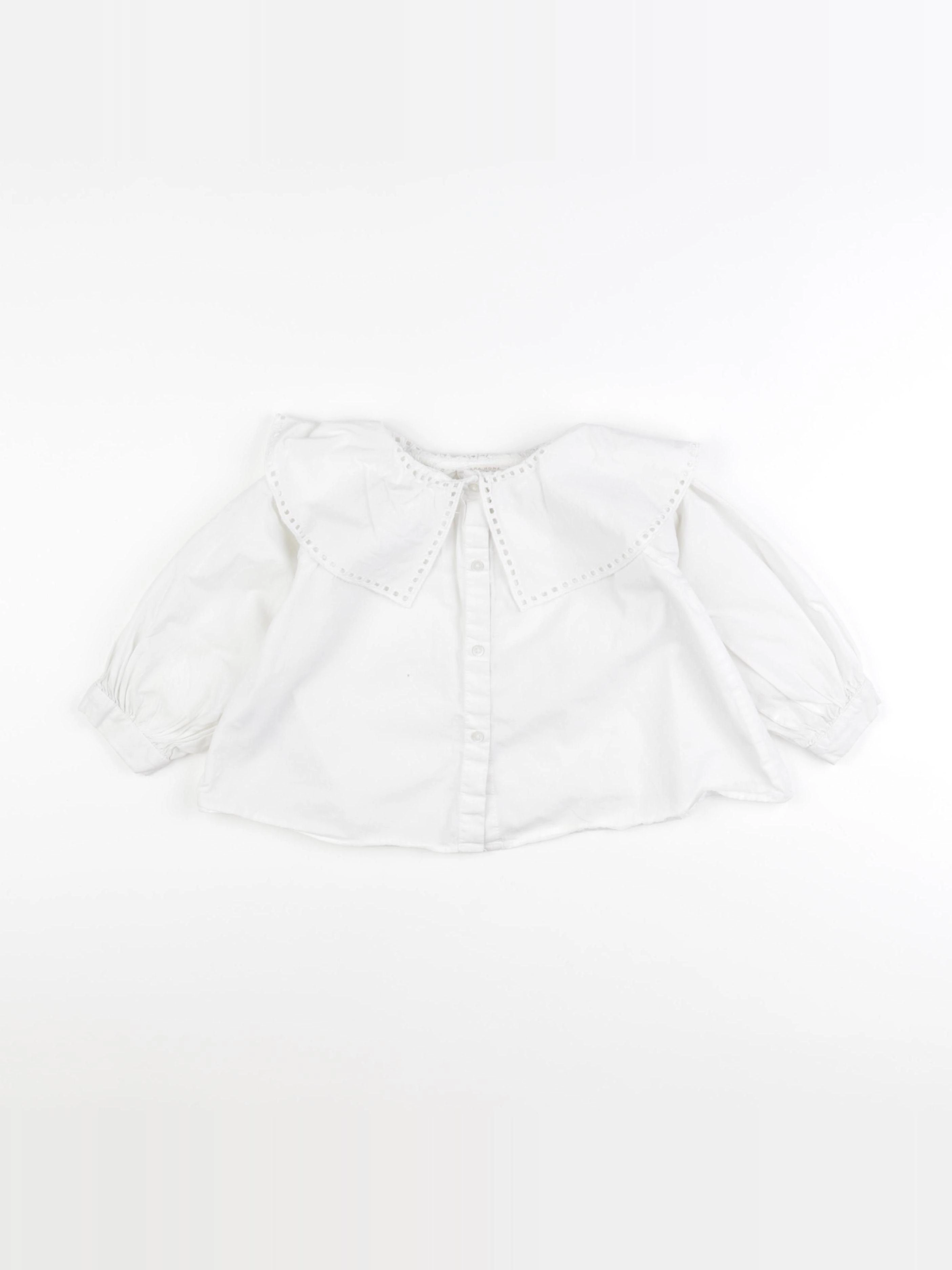 Zara - blouse blanc - 1 an à 2 ans