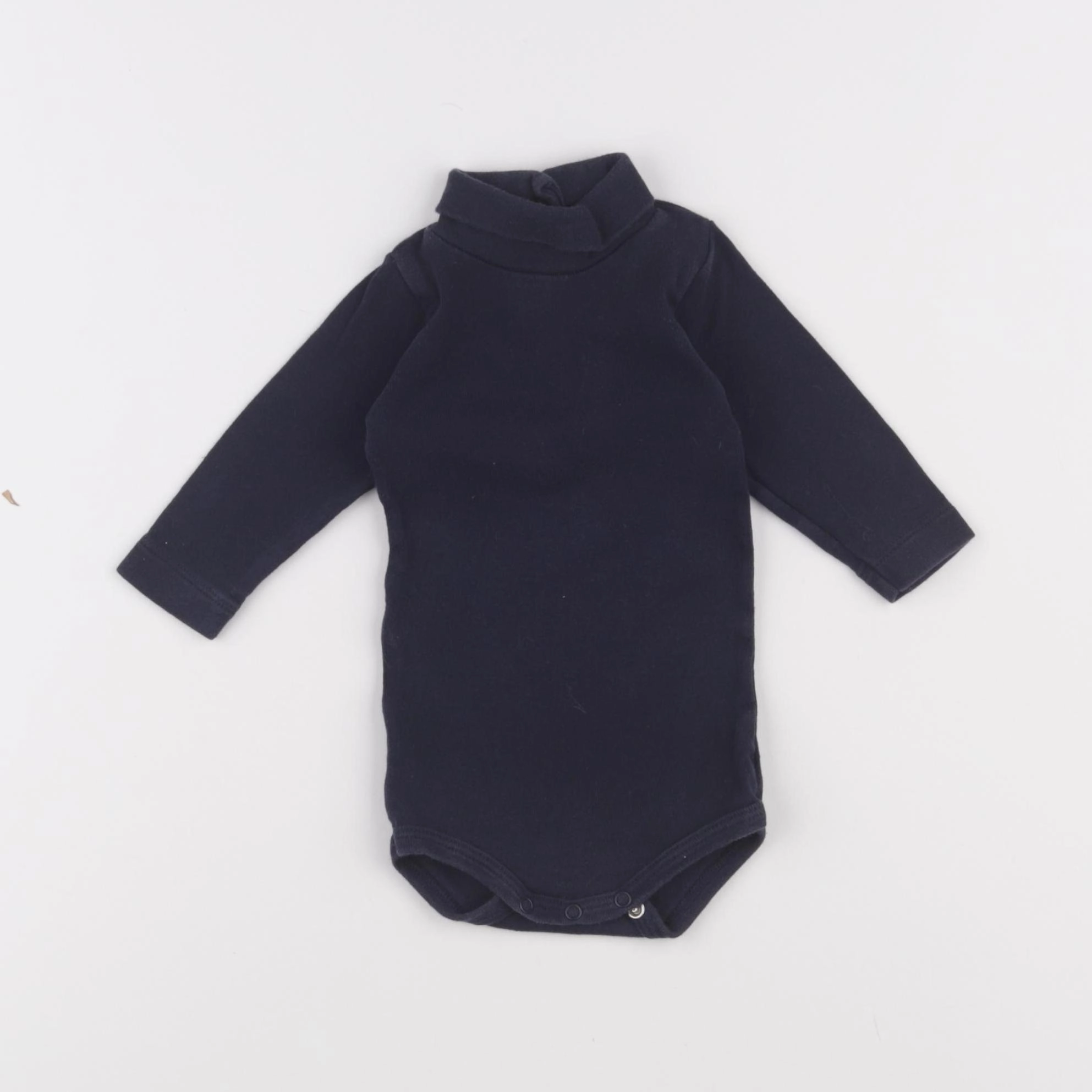 Petit Bateau - body à col bleu - 3 mois