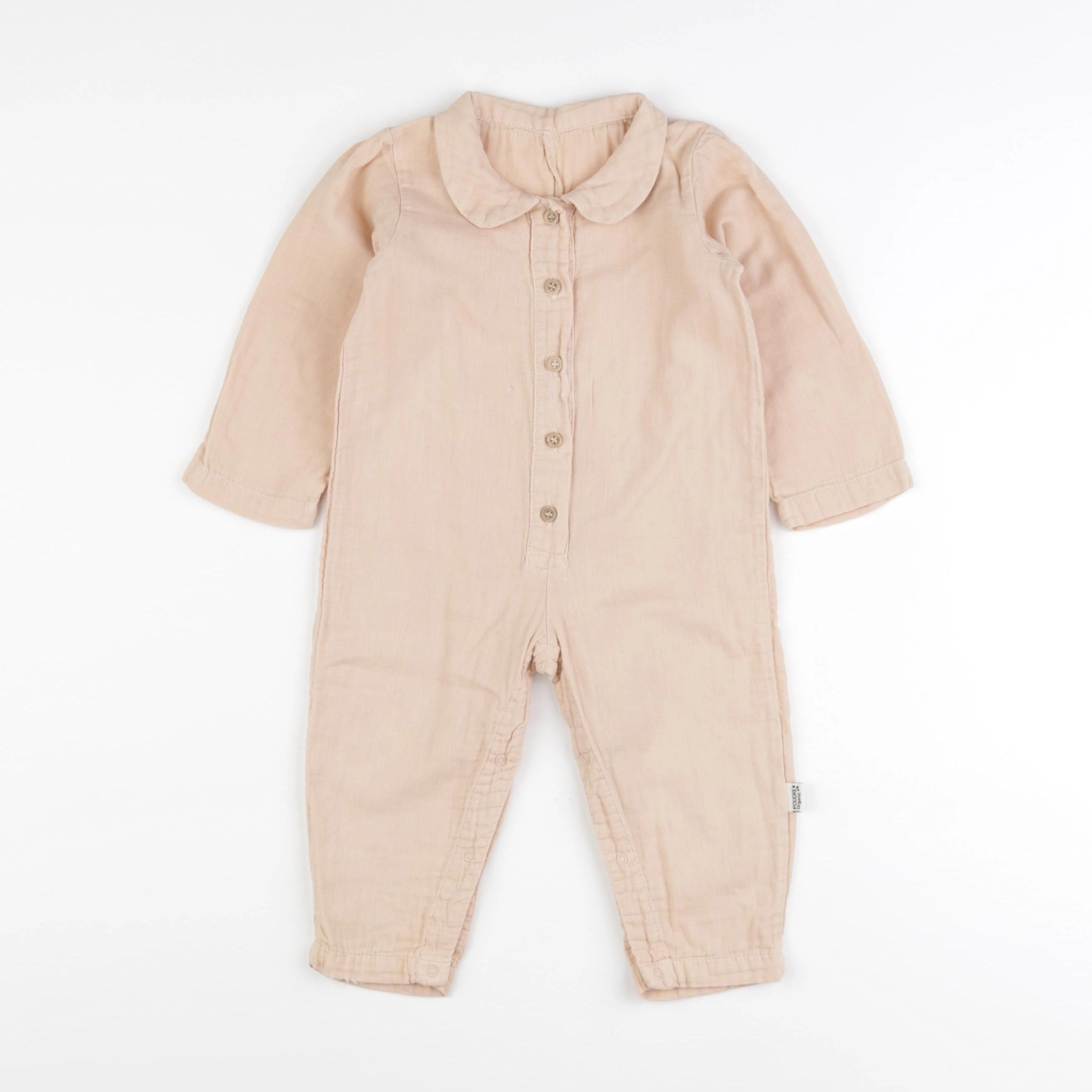 Poudre Organic - combinaison rose - 18 mois