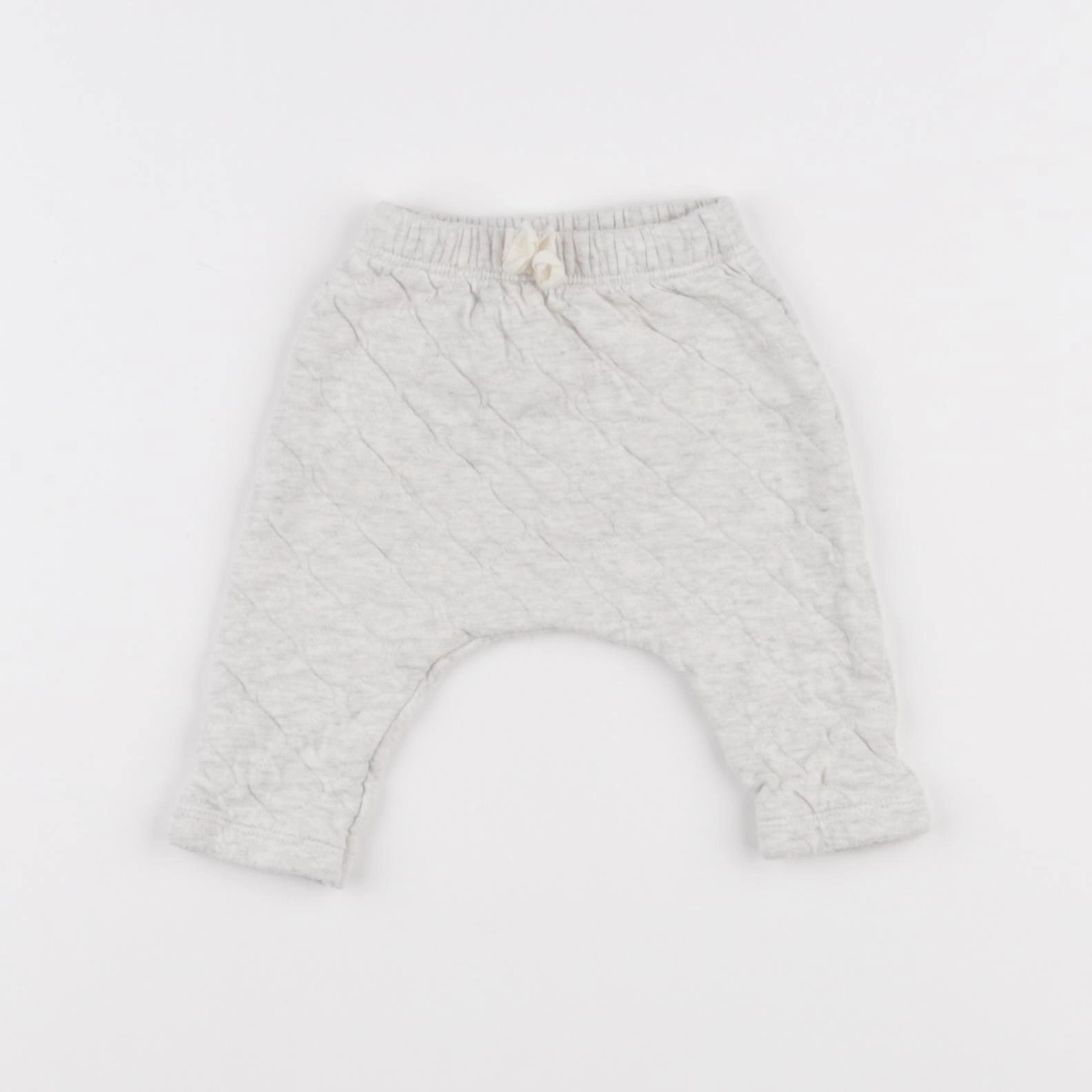 Petit Bateau - sarouel gris - 1 mois