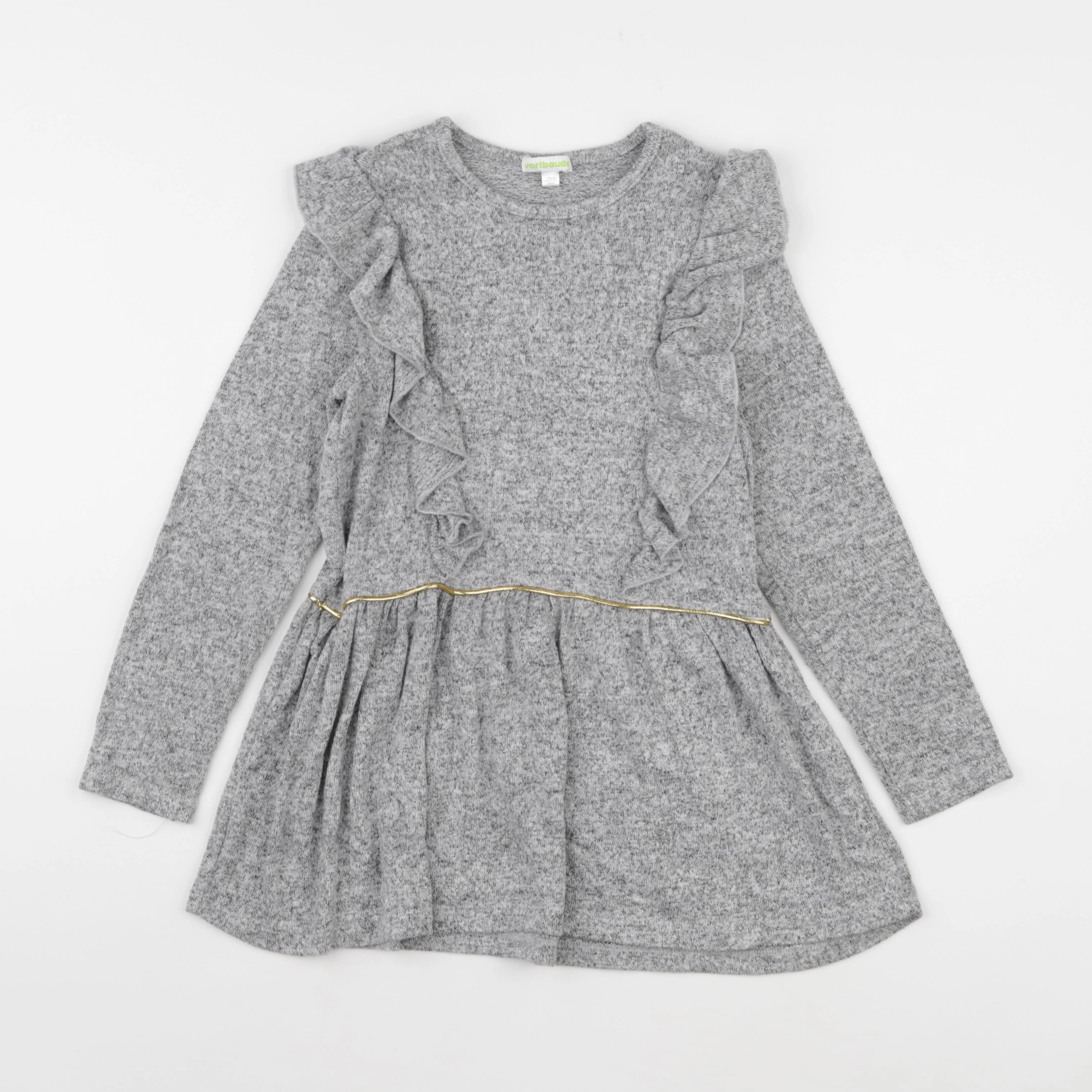 Vertbaudet - robe gris - 8 ans